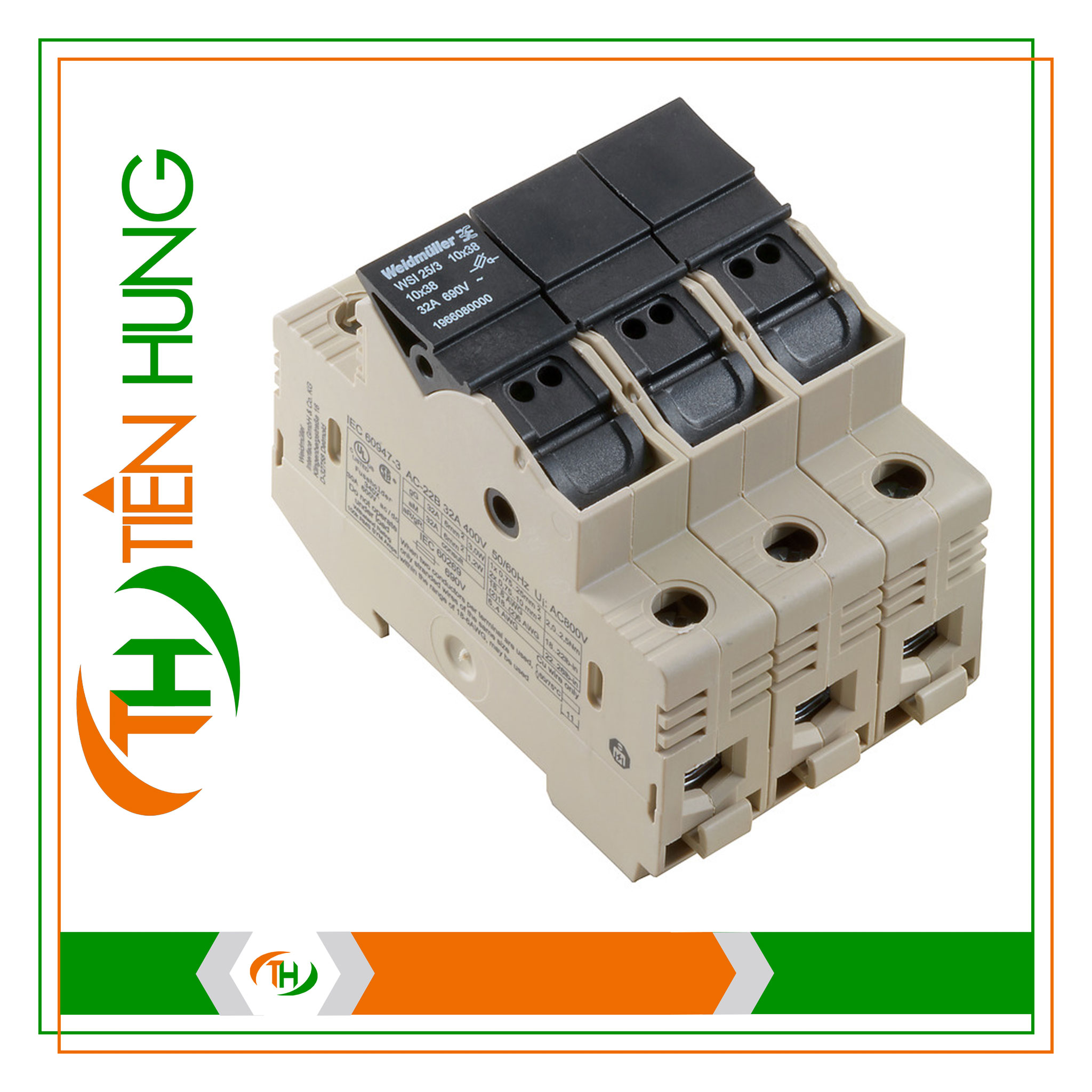 CẦU ĐẤU DÂY WSI 25/3 10X38 - 1966080000