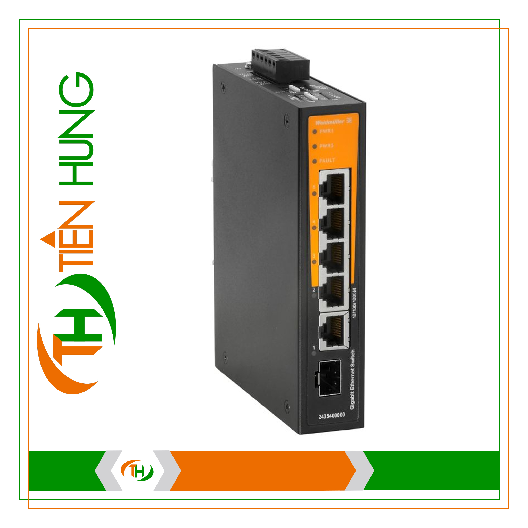 BỘ CHIA MẠNG RJ45 WEIDMULLER IE-SW-BL05-4GT-1GS - 2435400000