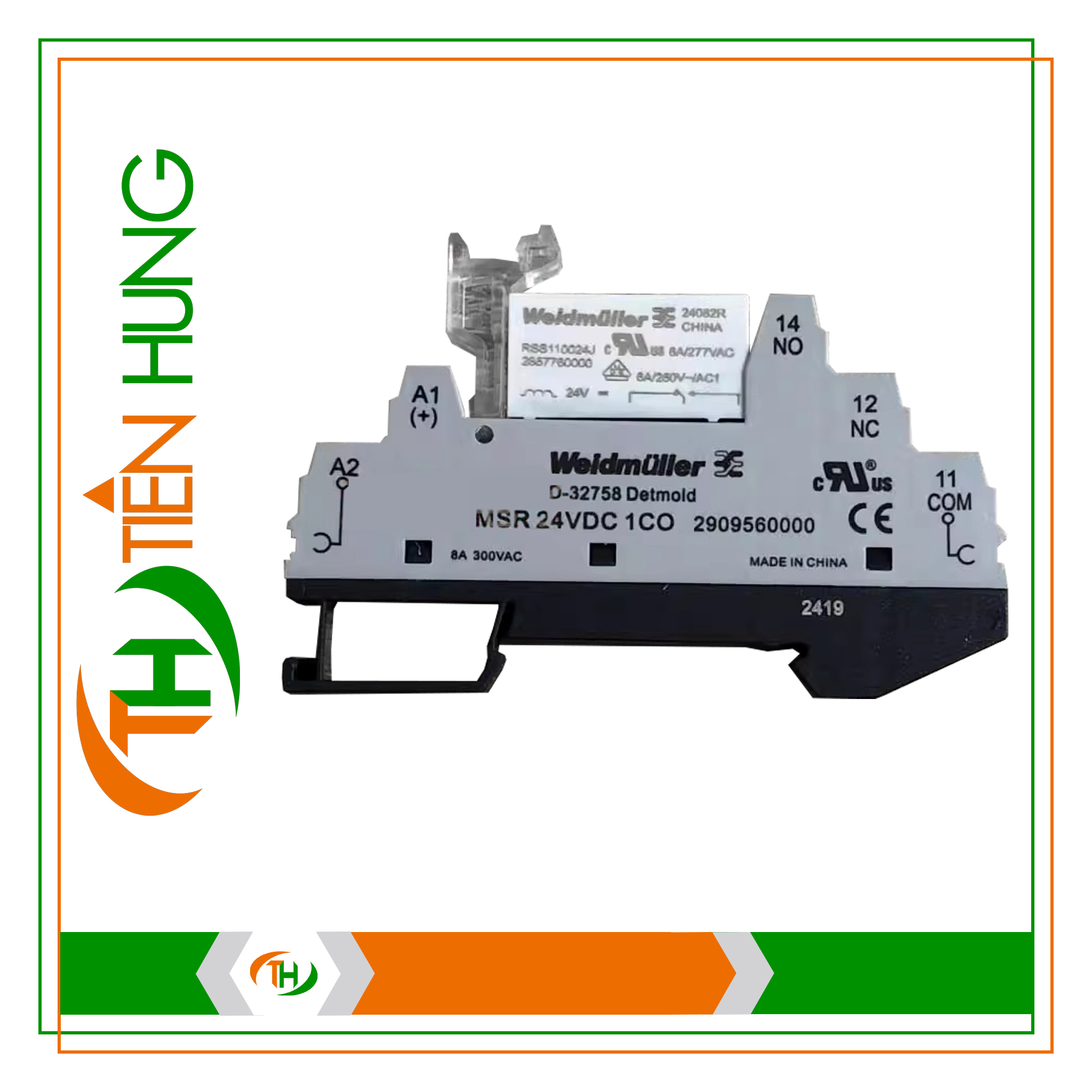 RƠ LE ĐIỆN TỬ MSR 24VDC 1CO - 2909560000 WEIDMULLER