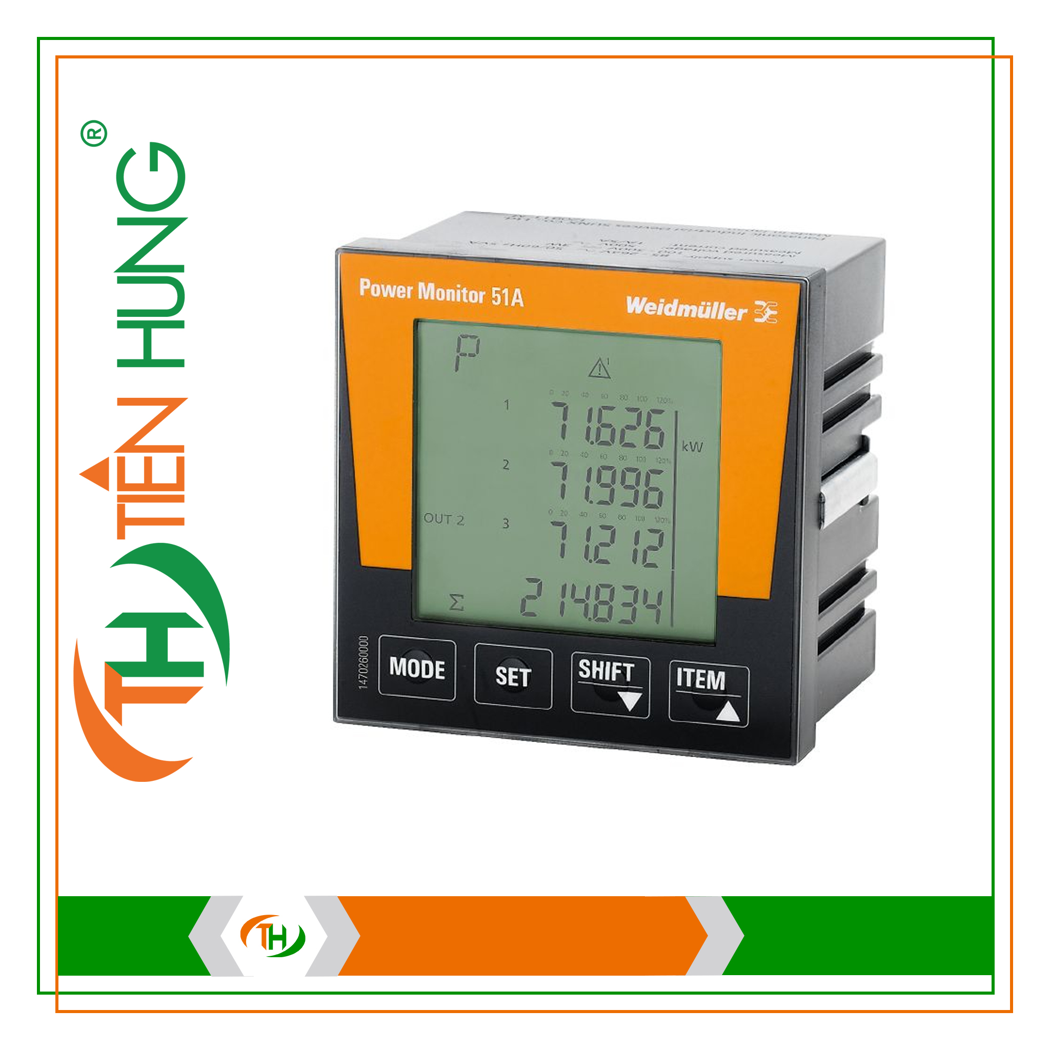 ĐO LƯỜNG VÀ HIỂN THỊ CÔNG SUẤT POWER MONITOR 51A - 1470260000