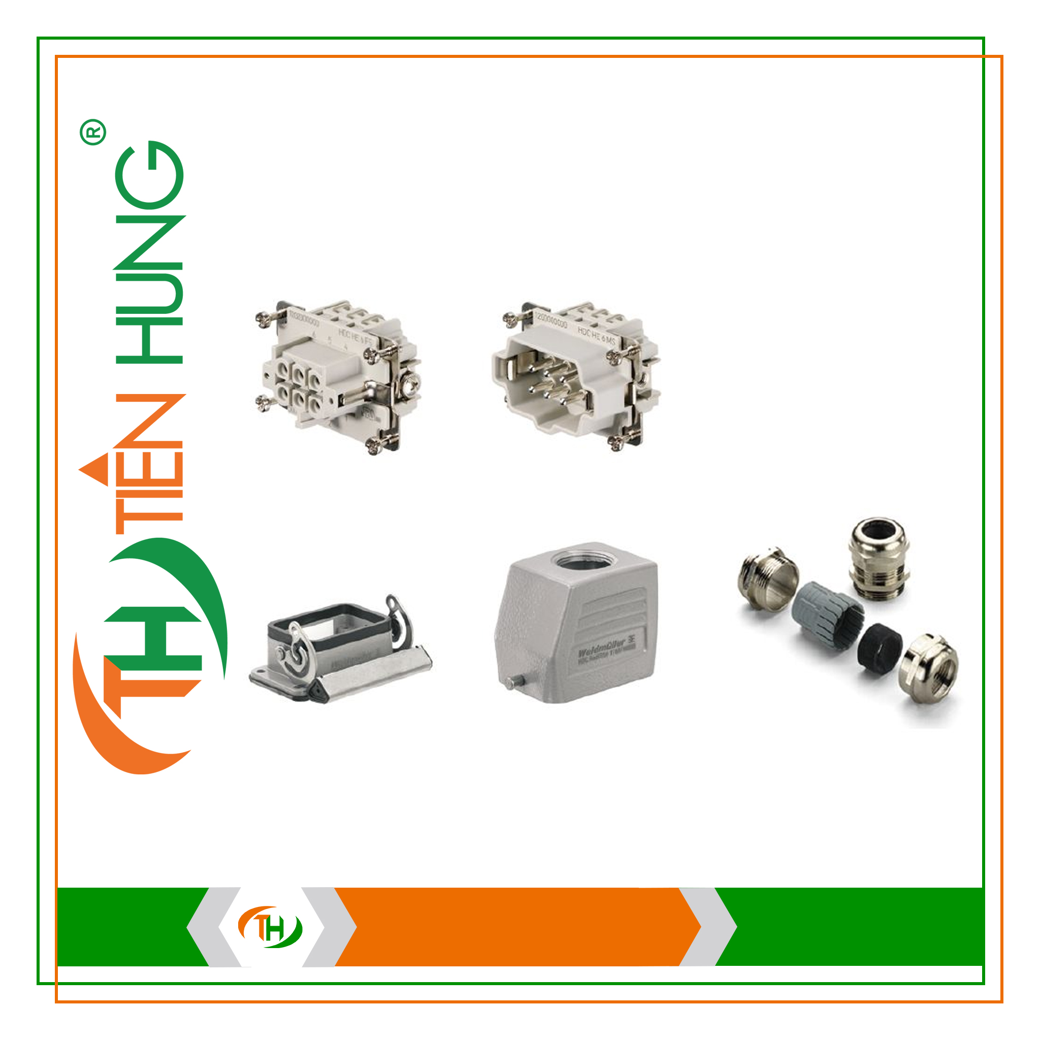ĐẦU NỐI CÔNG NGHIỆP NẶNG HDC KIT HE 06.101 M - 1802740000