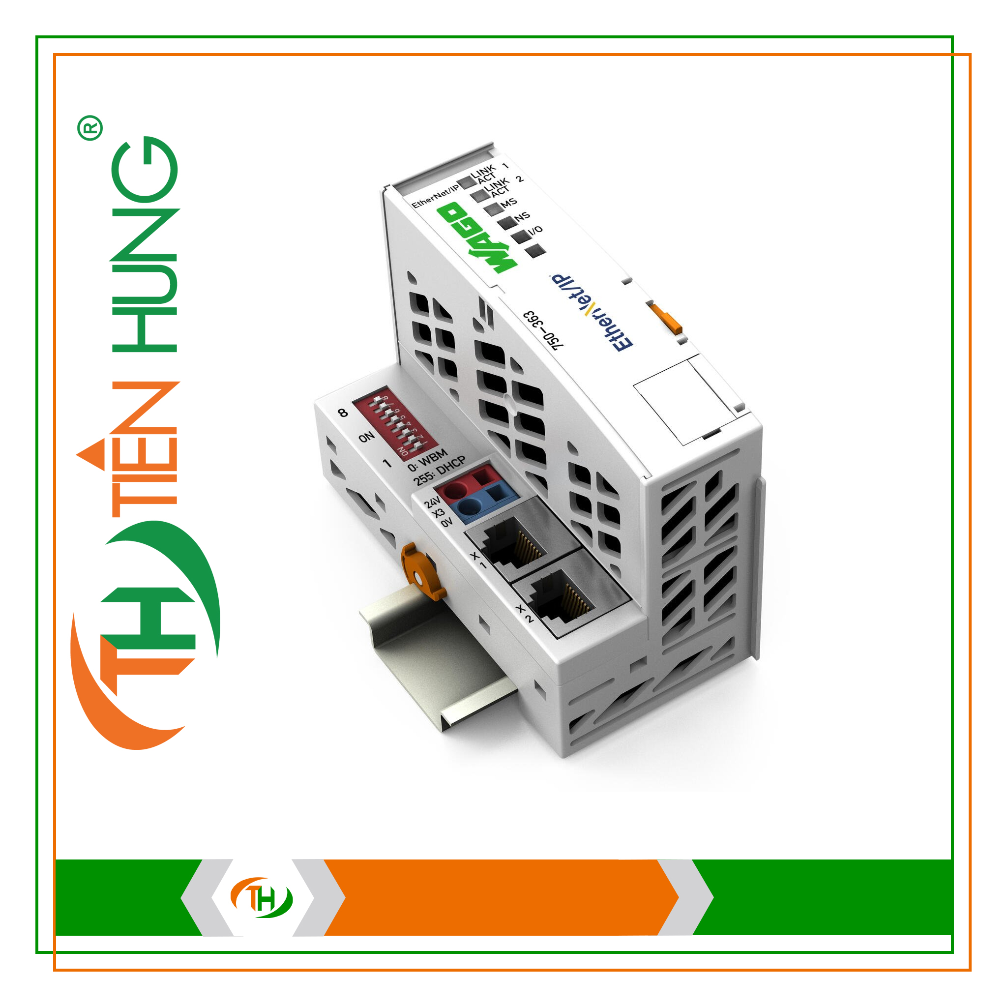 MÔ ĐUN BỘ GHÉP NỐI FIELDBUS ETHERNET/IP - 750-363 WAGO