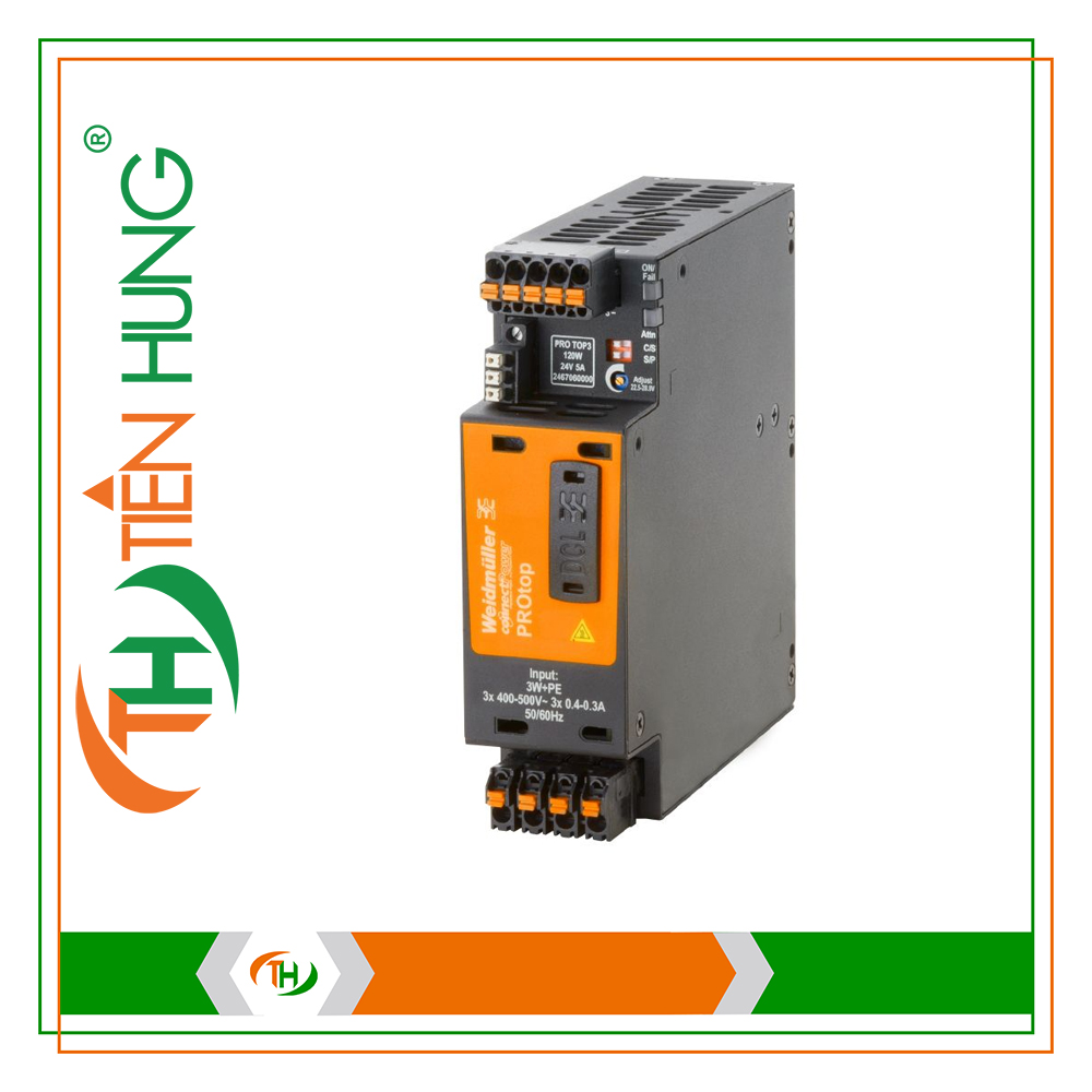 BỘ NGUỒN WEIDMULLER PRO TOP3 120W 24V 5A - 2467060000