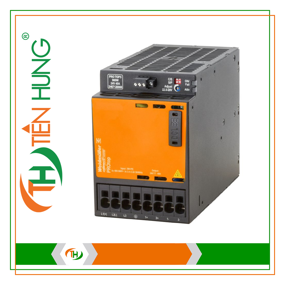 BỘ NGUỒN WEIDMULLER PRO TOP3 960W 24V 40A - 2467120000