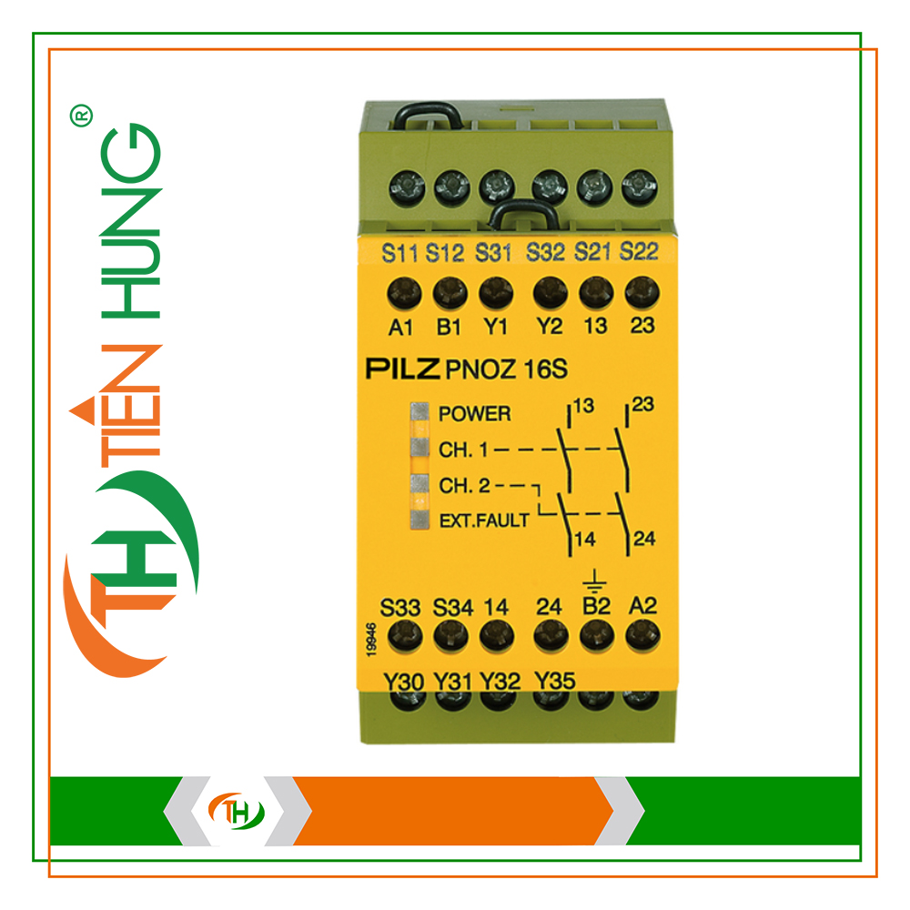 RƠ LE ĐIỆN TỬ PNOZ 16S 24VAC 24VDC 2n/o 2so - 774070