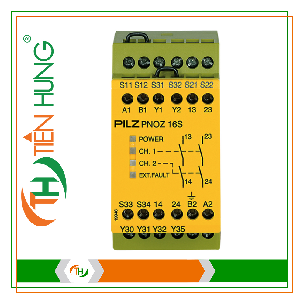 RƠ LE ĐIỆN TỬ PNOZ 16S 110VAC 24VDC 2n/o 2so - 774073