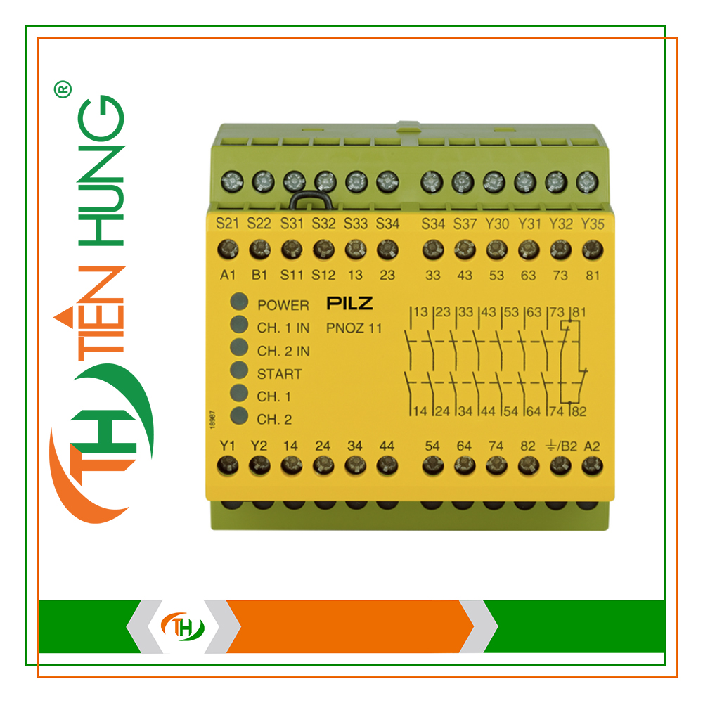 RƠ LE ĐIỆN TỬ PNOZ 11 24VAC 24VDC 7n/o 1n/c - 774080