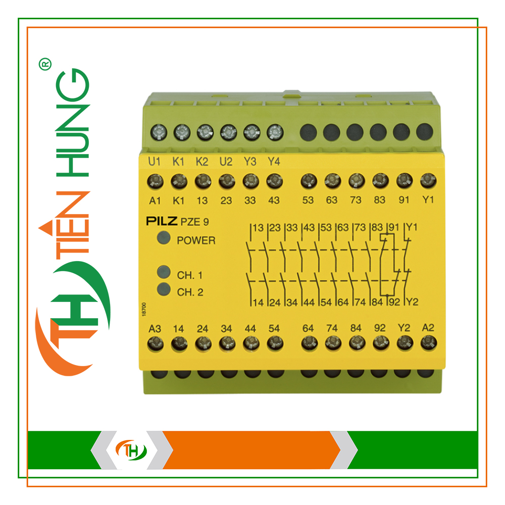 RƠ LE ĐIỆN TỬ PZE 9 24VDC 8n/o 1n/c - 774150