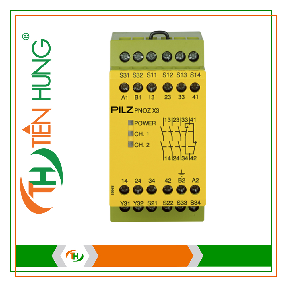RƠ LE ĐIỆN TỬ PNOZ X3 110VAC 24VDC 3n/o 1n/c 1so - 774314