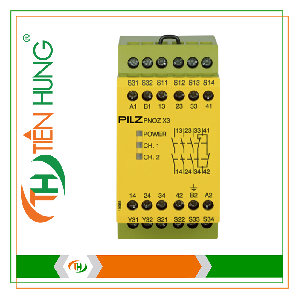 RƠ LE ĐIỆN TỬ PNOZ X3 230VAC 24VDC 3n/o 1n/c 1so - 774318