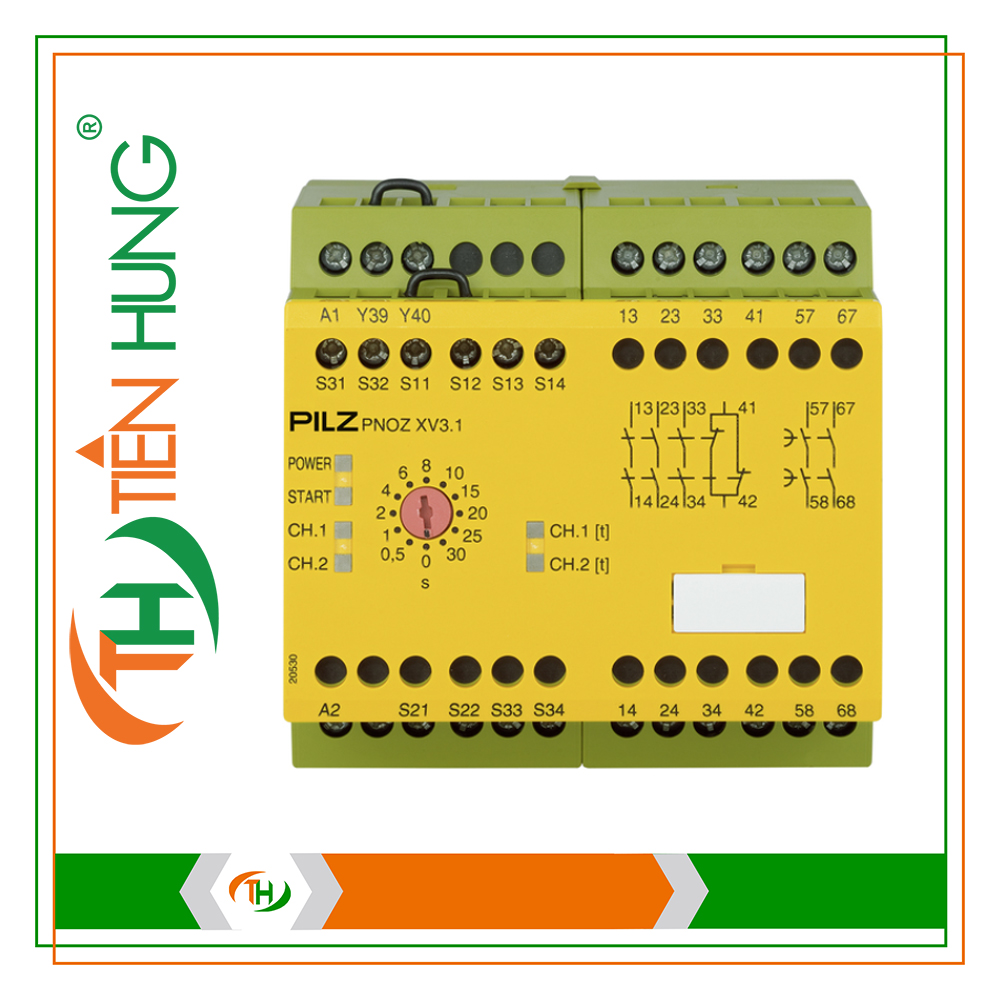 RƠ LE ĐIỆN TỬ PNOZ XV3.1 30/24VDC 3n/o 1n/c 2n/o t - 774530