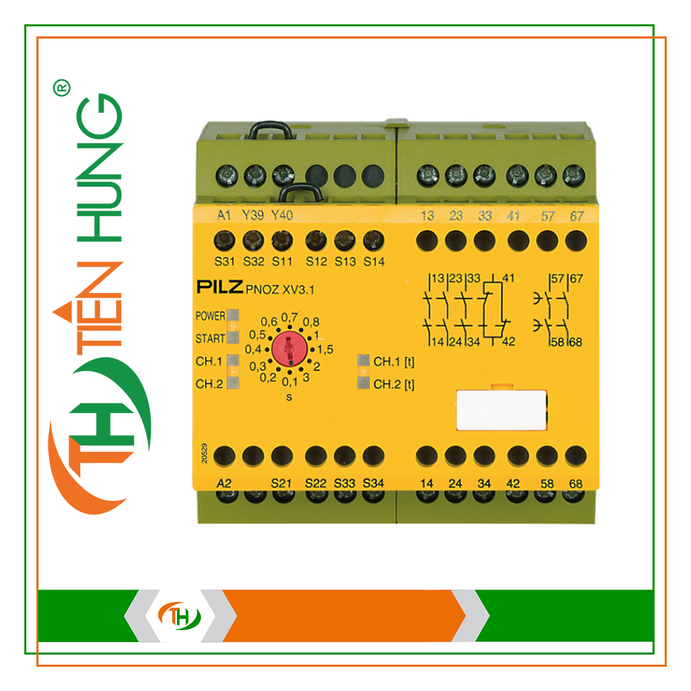 RƠ LE ĐIỆN TỬ PNOZ XV3.1 3/24VDC 3n/o 1n/c 2n/o t - 774532