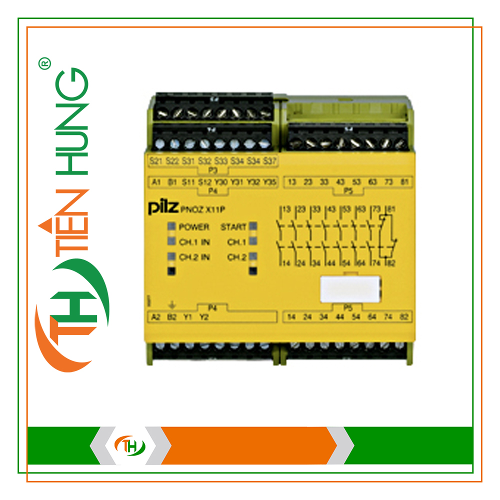 RƠ LE ĐIỆN TỬ PNOZ X11P 230-240VAC 24VDC 7n/o 1n/c 2so - 777086