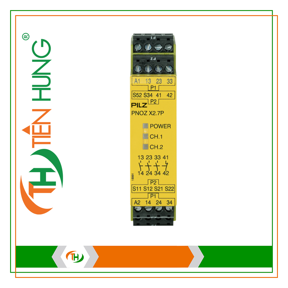 RƠ LE ĐIỆN TỬ PNOZ X2.7P 24-240VAC/DC 3n/o 1n/c - 777306