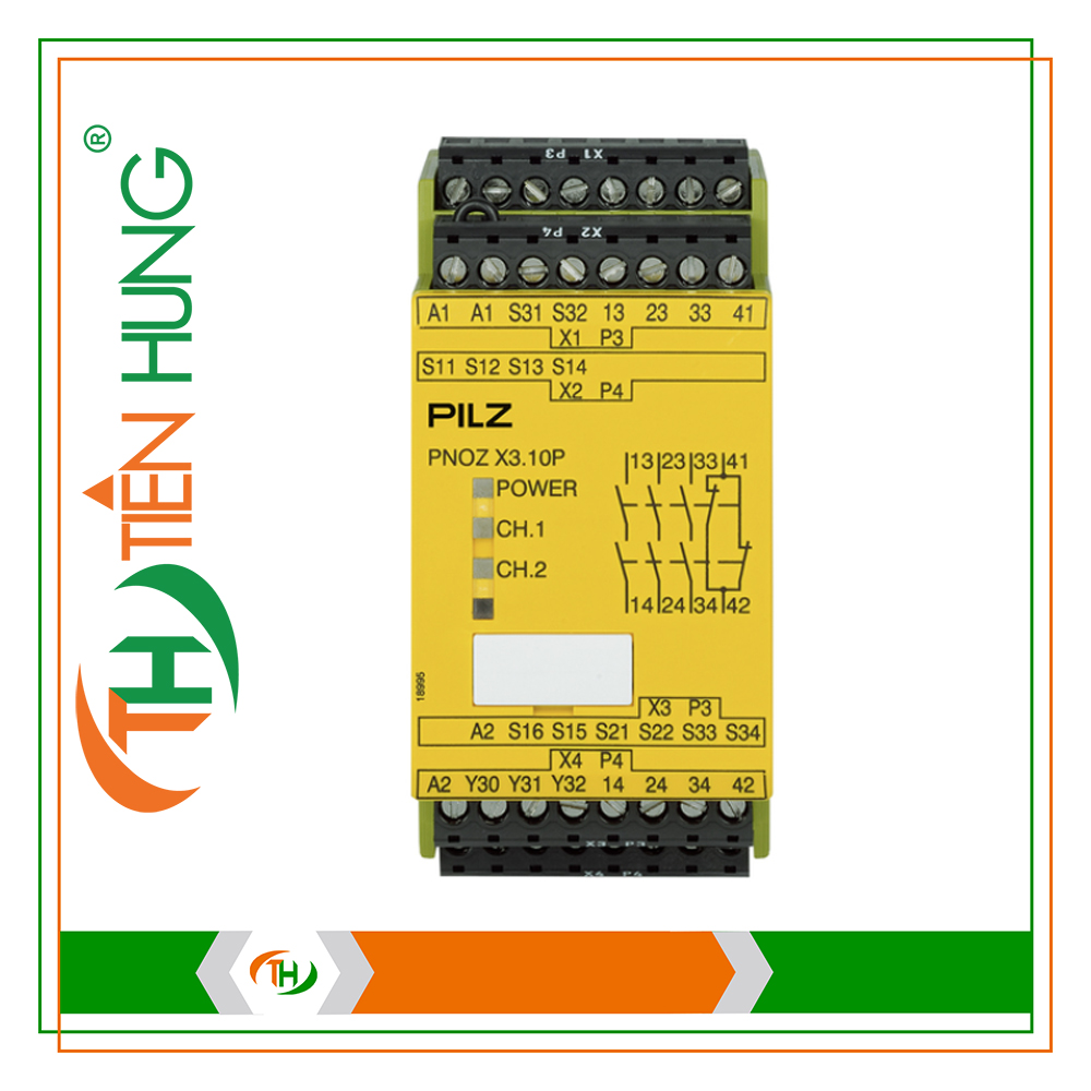RƠ LE ĐIỆN TỬ PNOZ X3.10P 24VACDC 3n/o 1n/c 1so - 777314