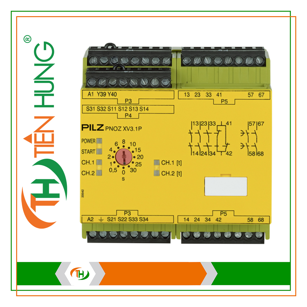 RƠ LE ĐIỆN TỬ PNOZ XV3.1P 30/24-240VACDC 3no 1nc 2no t - 777530