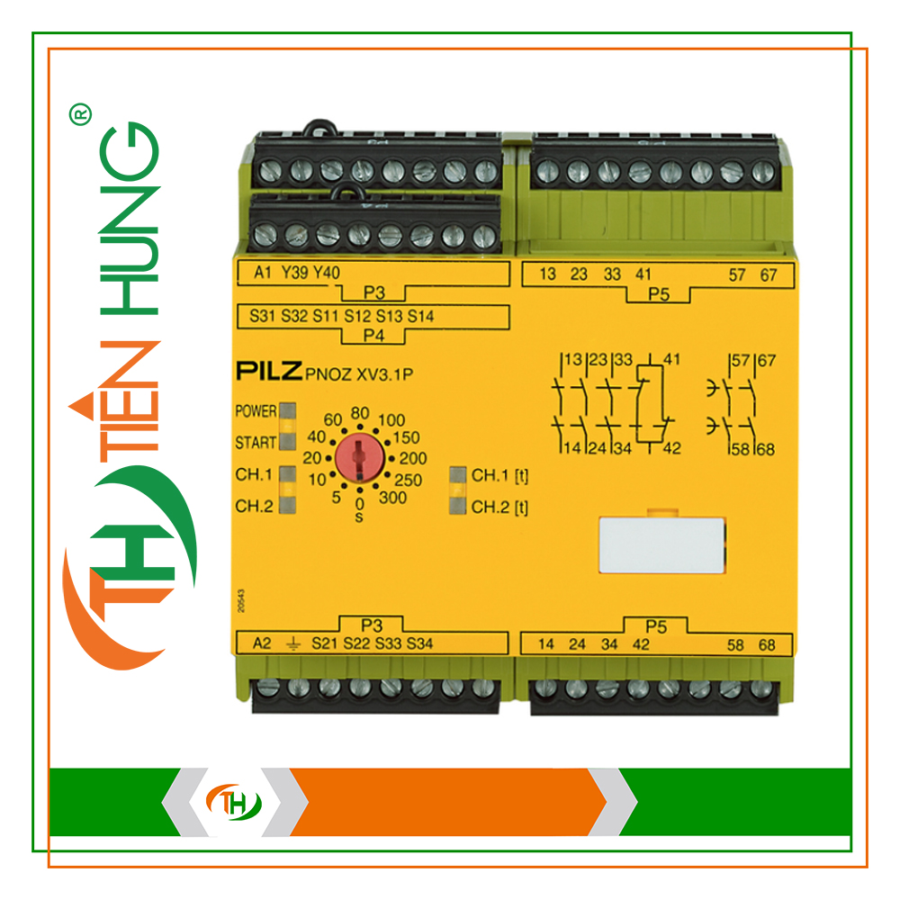 RƠ LE ĐIỆN TỬ PNOZ XV3.1P 300/24-240VACDC 3no 1nc 2no - 777538