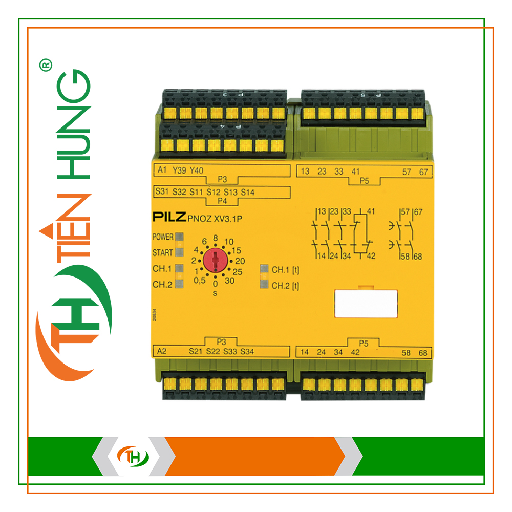 RƠ LE ĐIỆN TỬ PNOZ XV3.1P C 30/24VDC 3n/o 1n/c 2n/o t - 787520