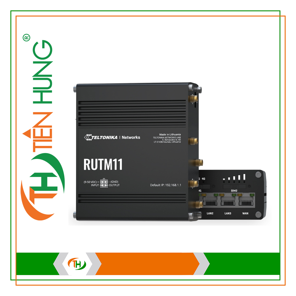 ROUTER 4G CÔNG NGHIỆP TELTONIKA RUTM11
