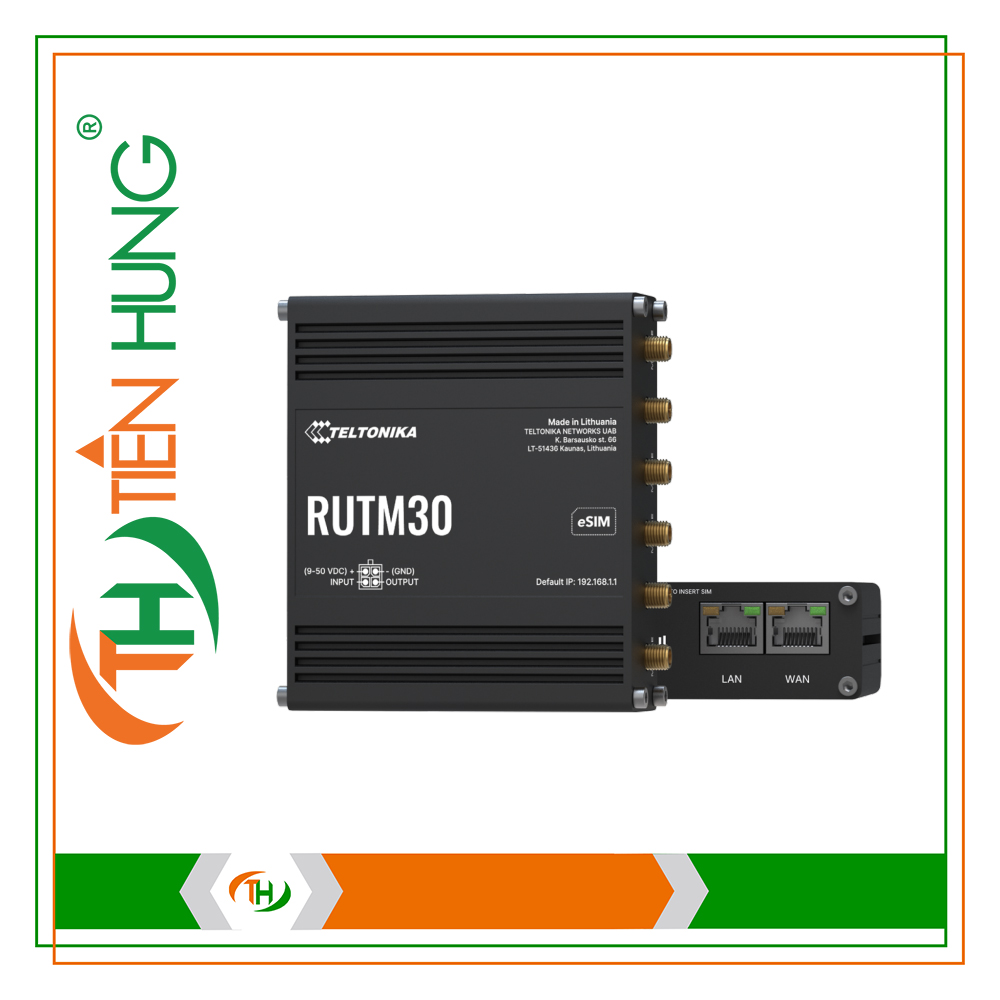 ROUTER 5G CÔNG NGHIỆP TELTONIKA RUTM30