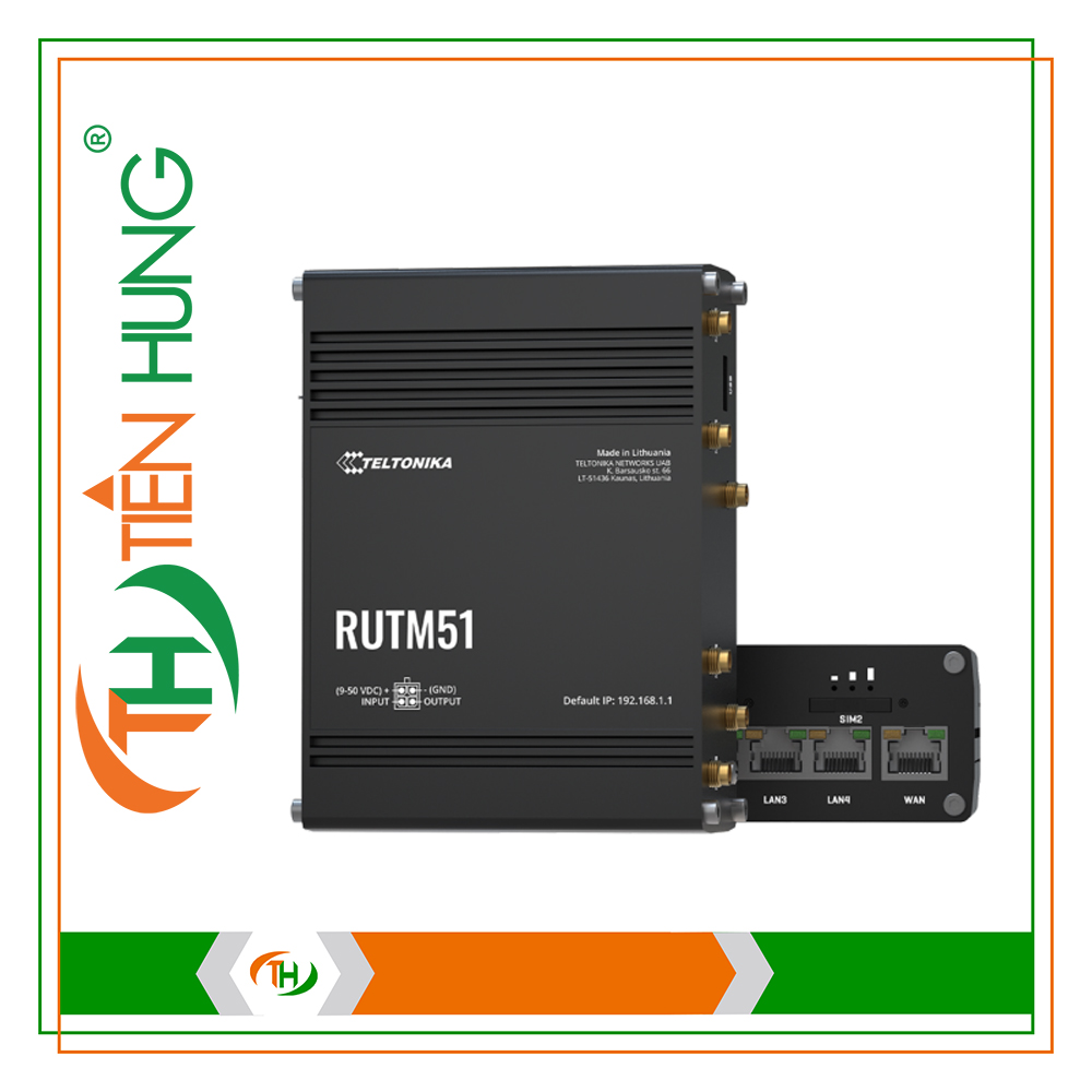 ROUTER 5G CÔNG NGHIỆP TELTONIKA RUTM51