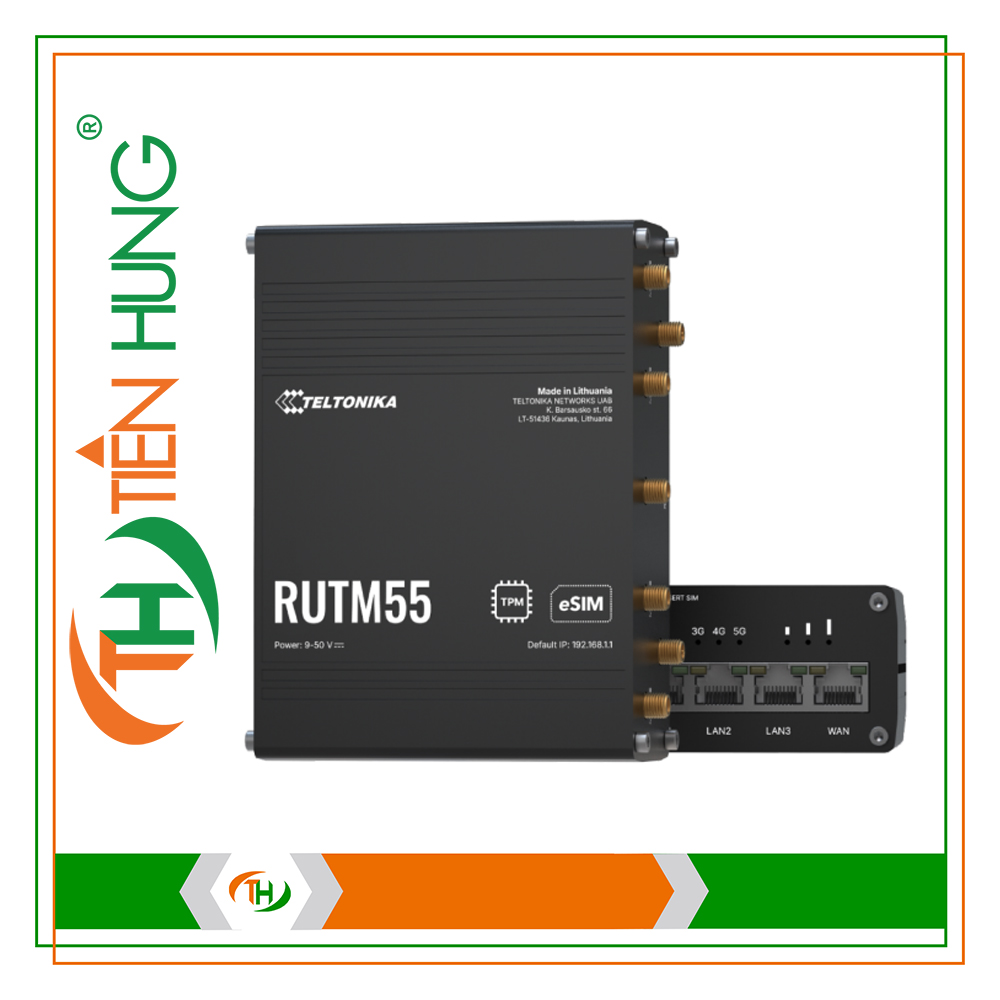 ROUTER 5G CÔNG NGHIỆP TELTONIKA RUTM55