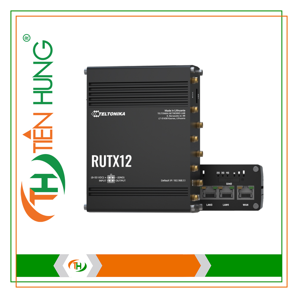 ROUTER 3G/4G CÔNG NGHIỆP TELTONIKA RUTX12