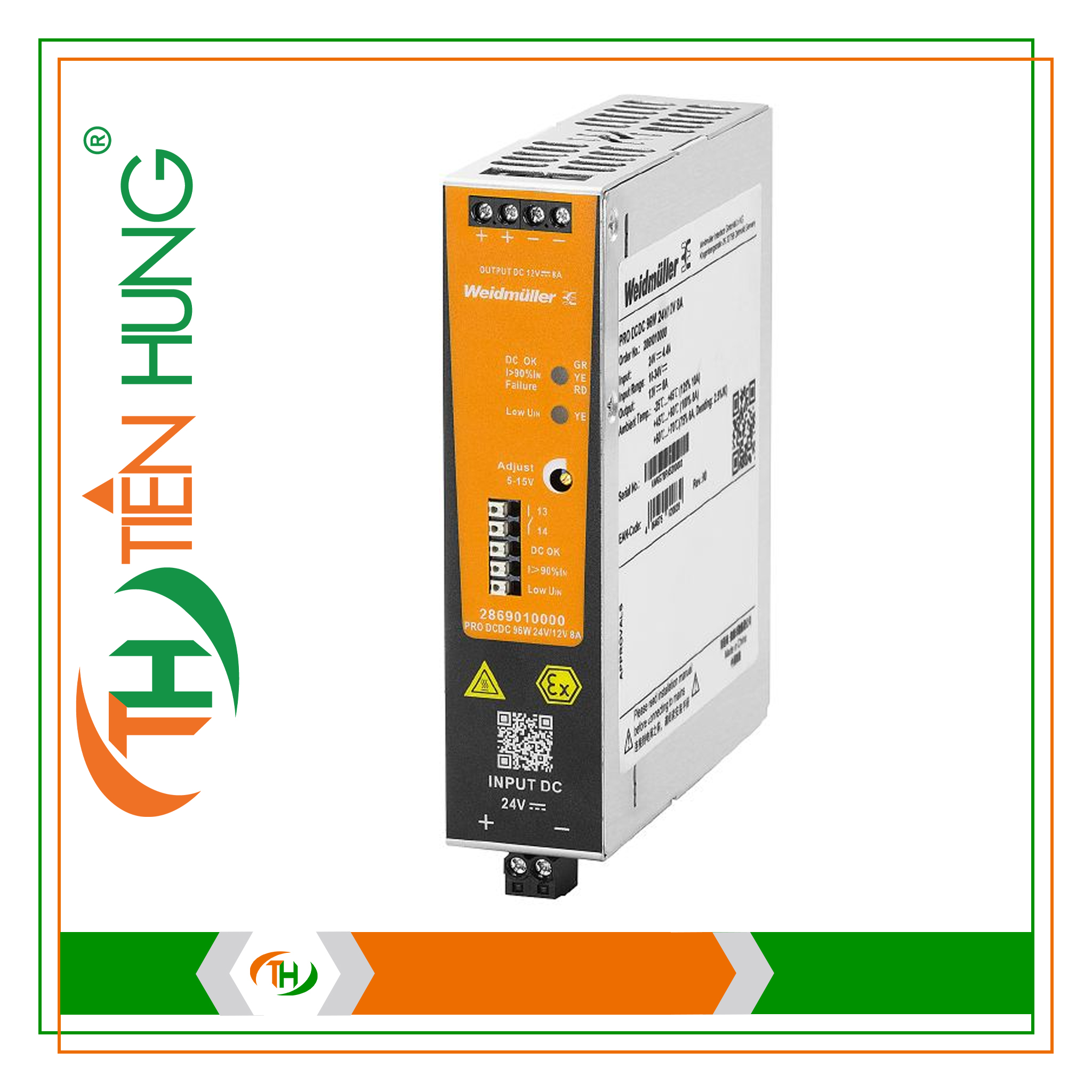 BỘ NGUỒN PRO DCDC 96W 12V/12V 8A - 2869000000