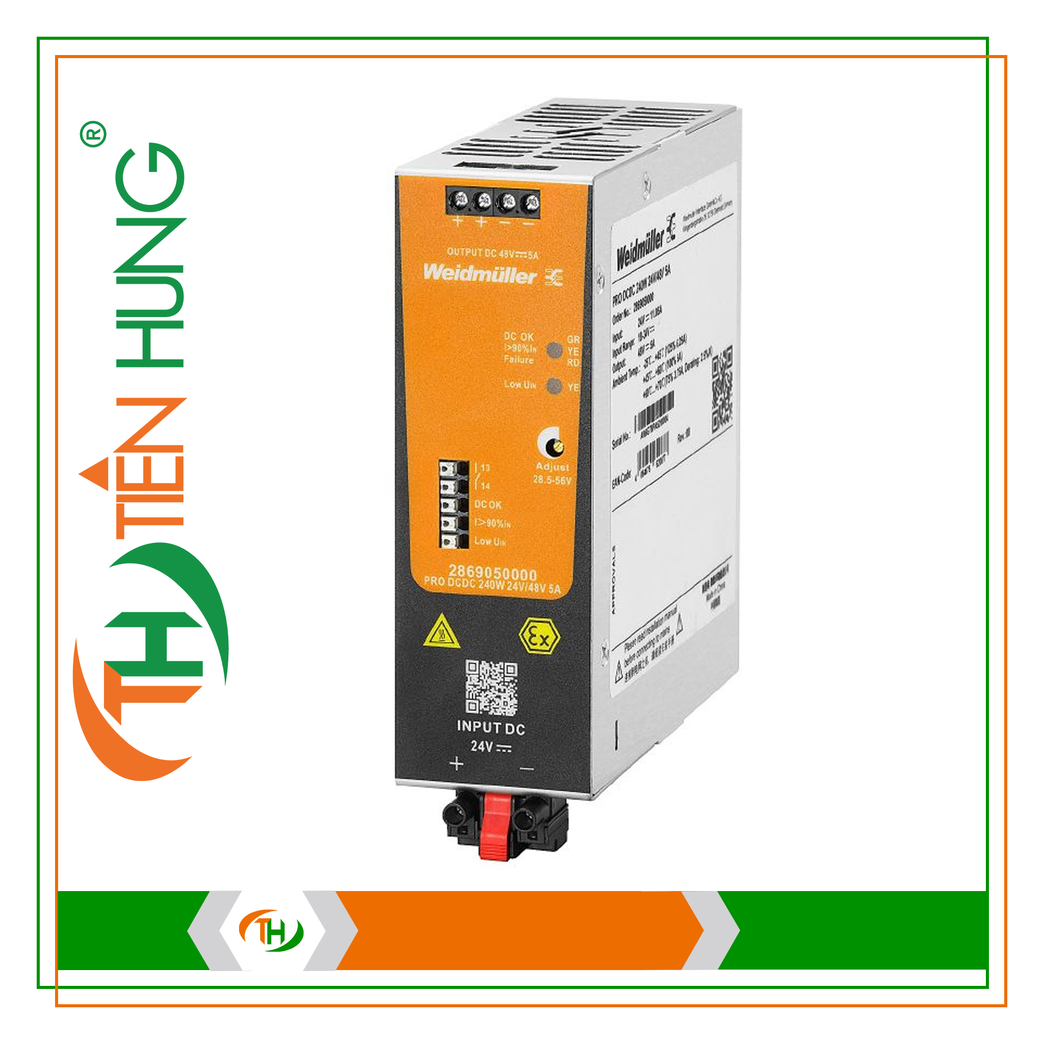 BỘ NGUỒN PRO DCDC 240W 24V/48V 5A - 2869050000