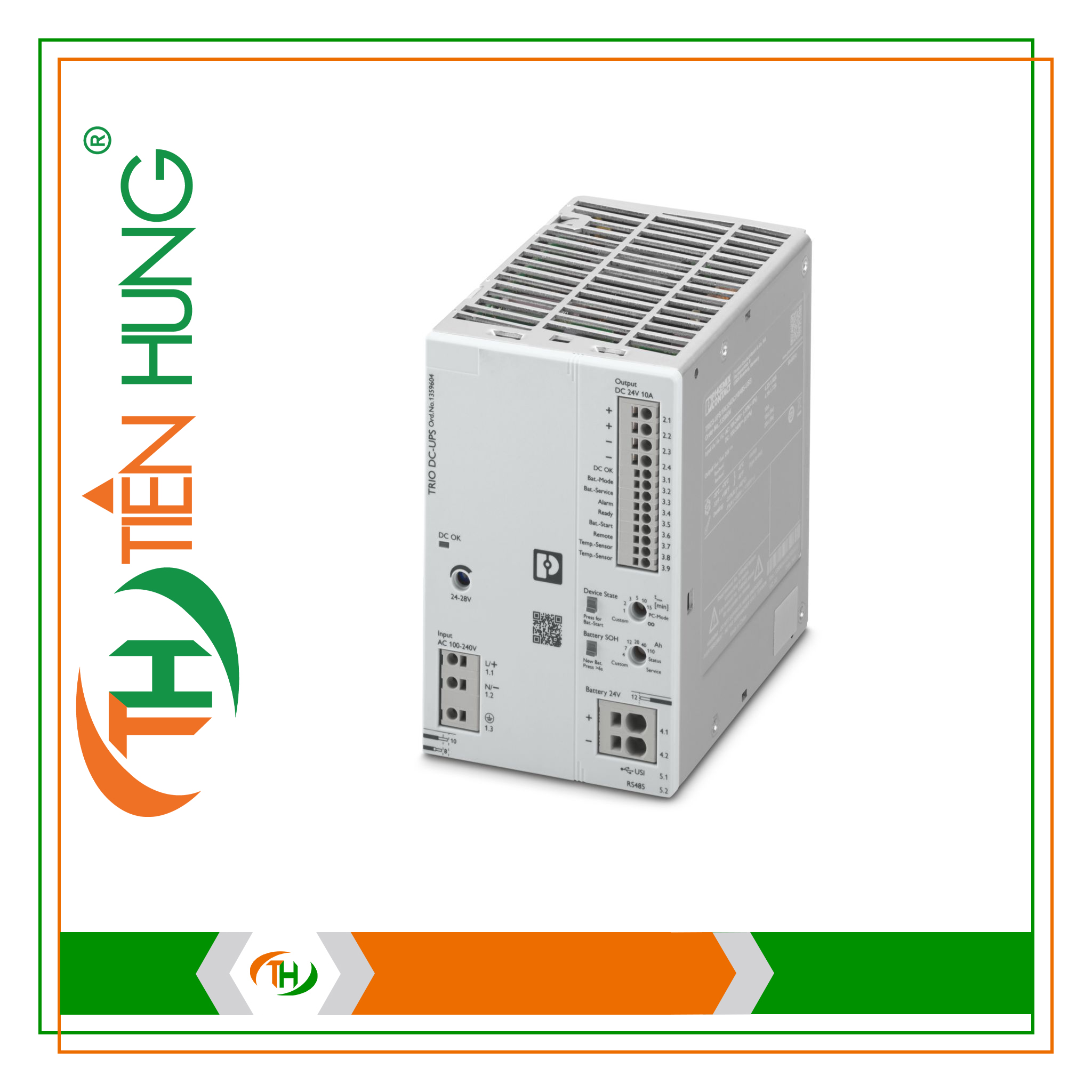 BỘ LƯU ĐIỆN TRIO3-UPS/1AC/24DC/10/485-USB - 1359604