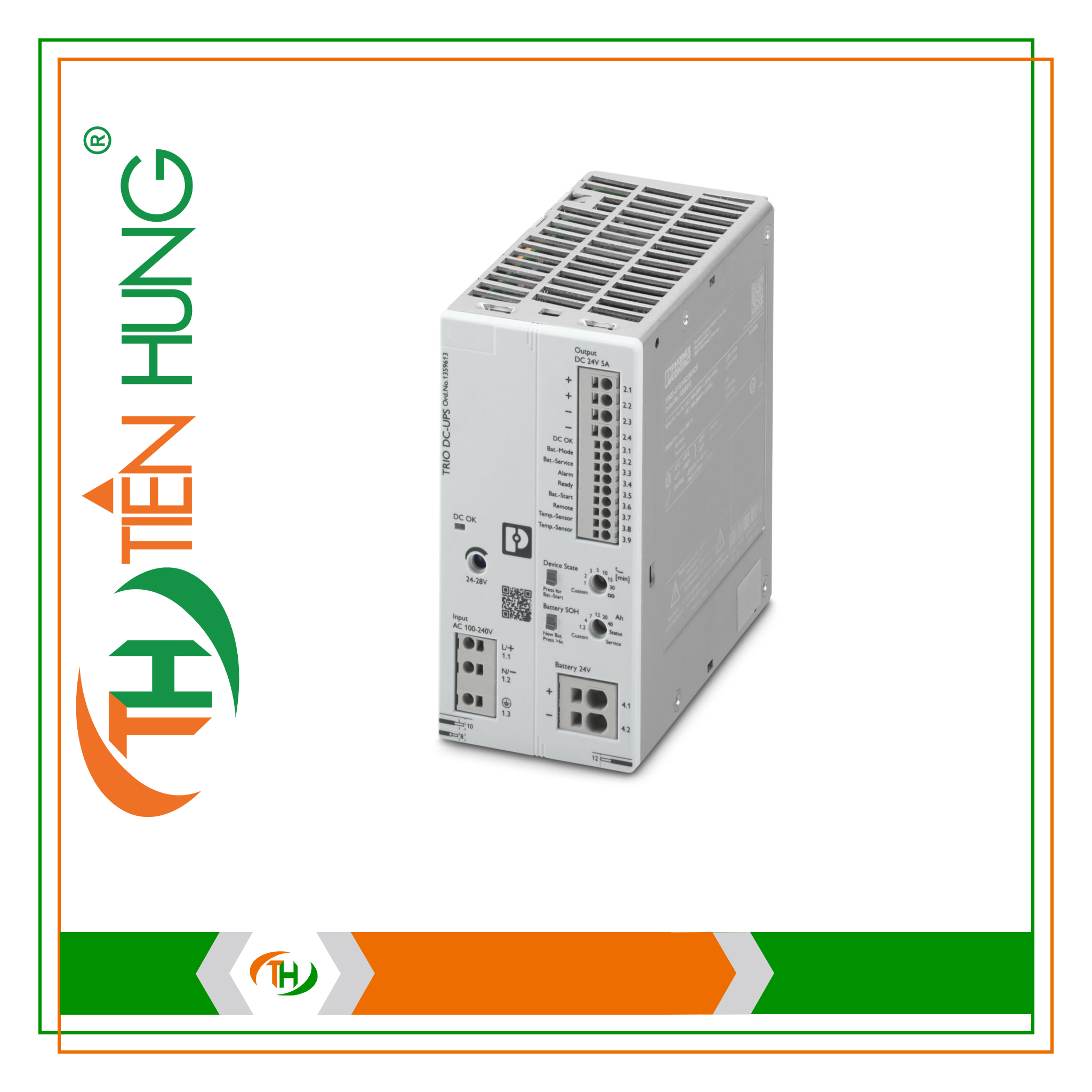 BỘ LƯU ĐIỆN UPS DC TRIO3-UPS/1AC/24DC/5 - 1359613