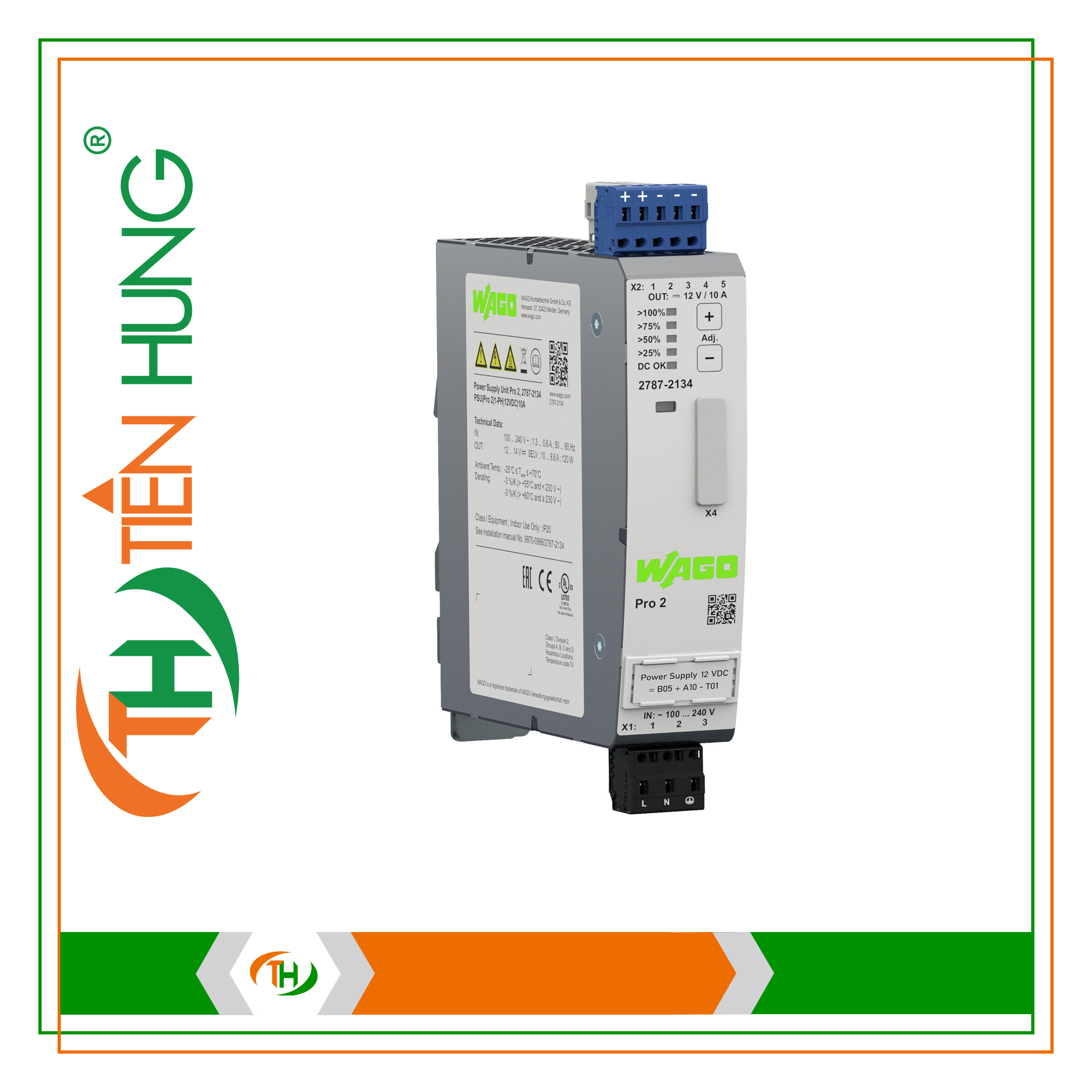 BỘ NGUỒN 1 PHA 12 VDC - 2787-2134 WAGO