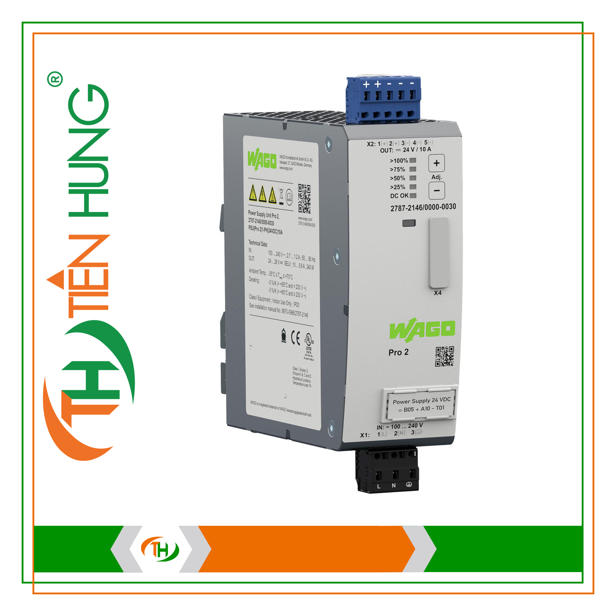 BỘ NGUỒN 1 PHA 24 VDC - 2787-2146/000-030 WAGO