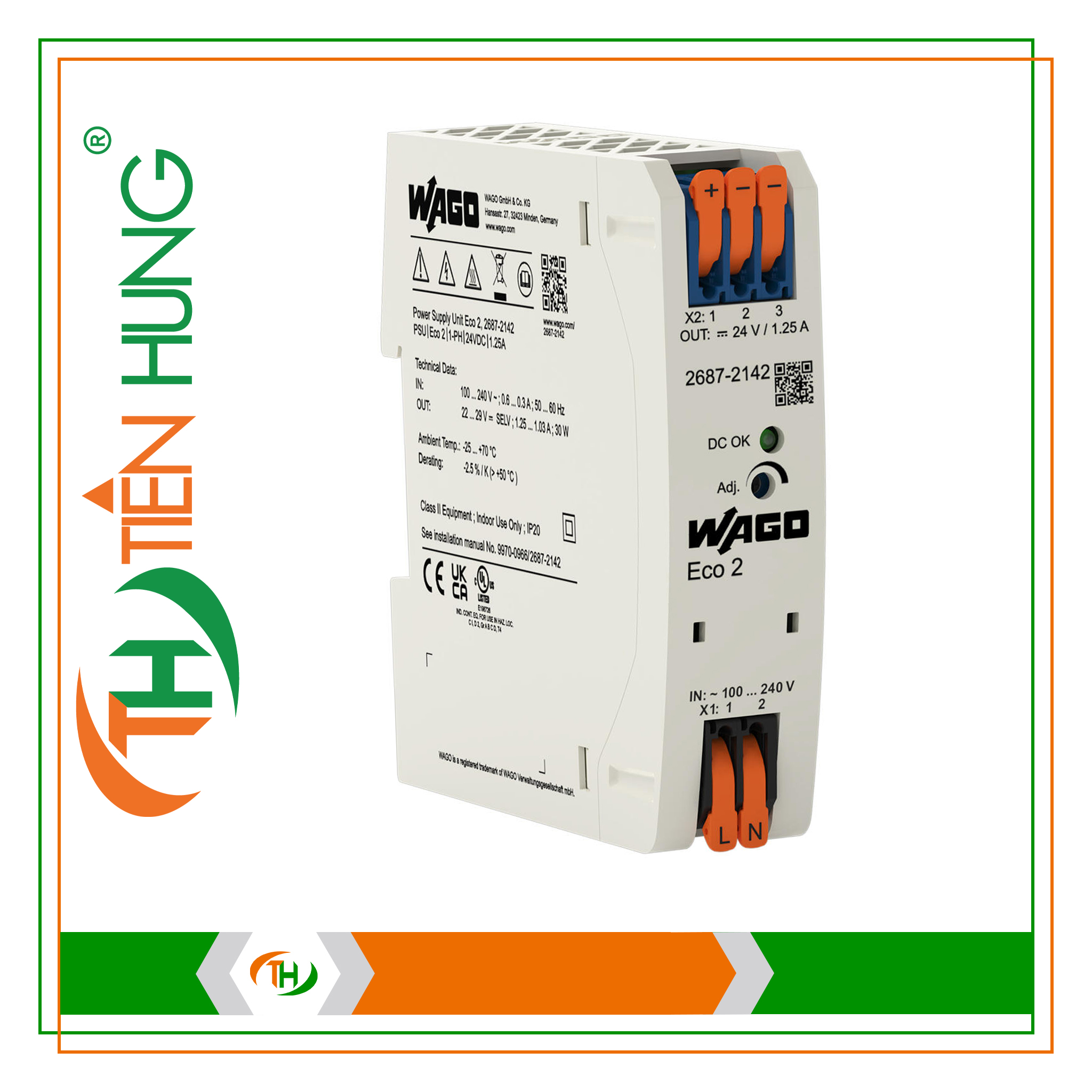 BỘ NGUỒN 1 PHA 24 VDC - 2687-2142 WAGO