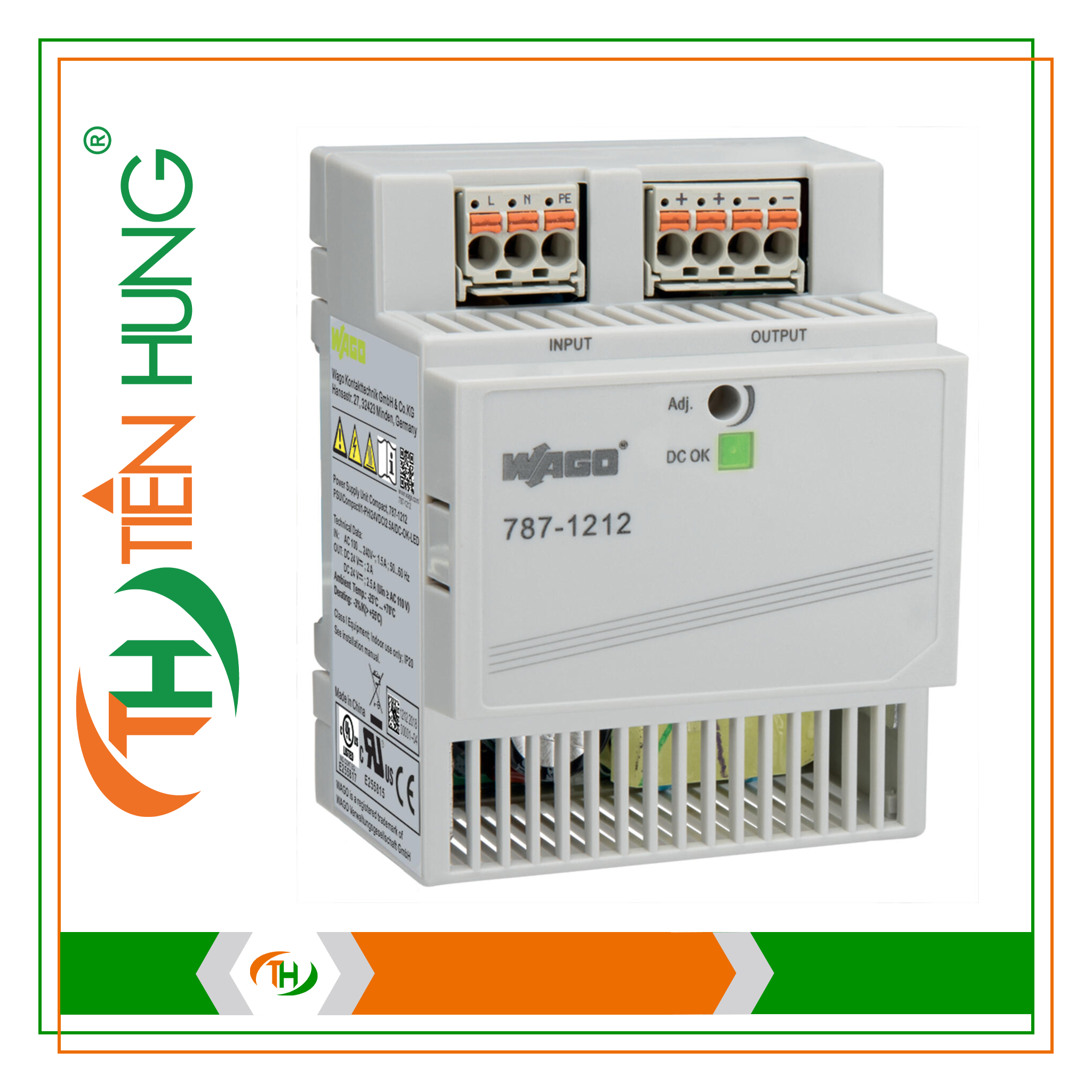 BỘ NGUỒN 1 PHA 24 VDC - 787-1212 WAGO
