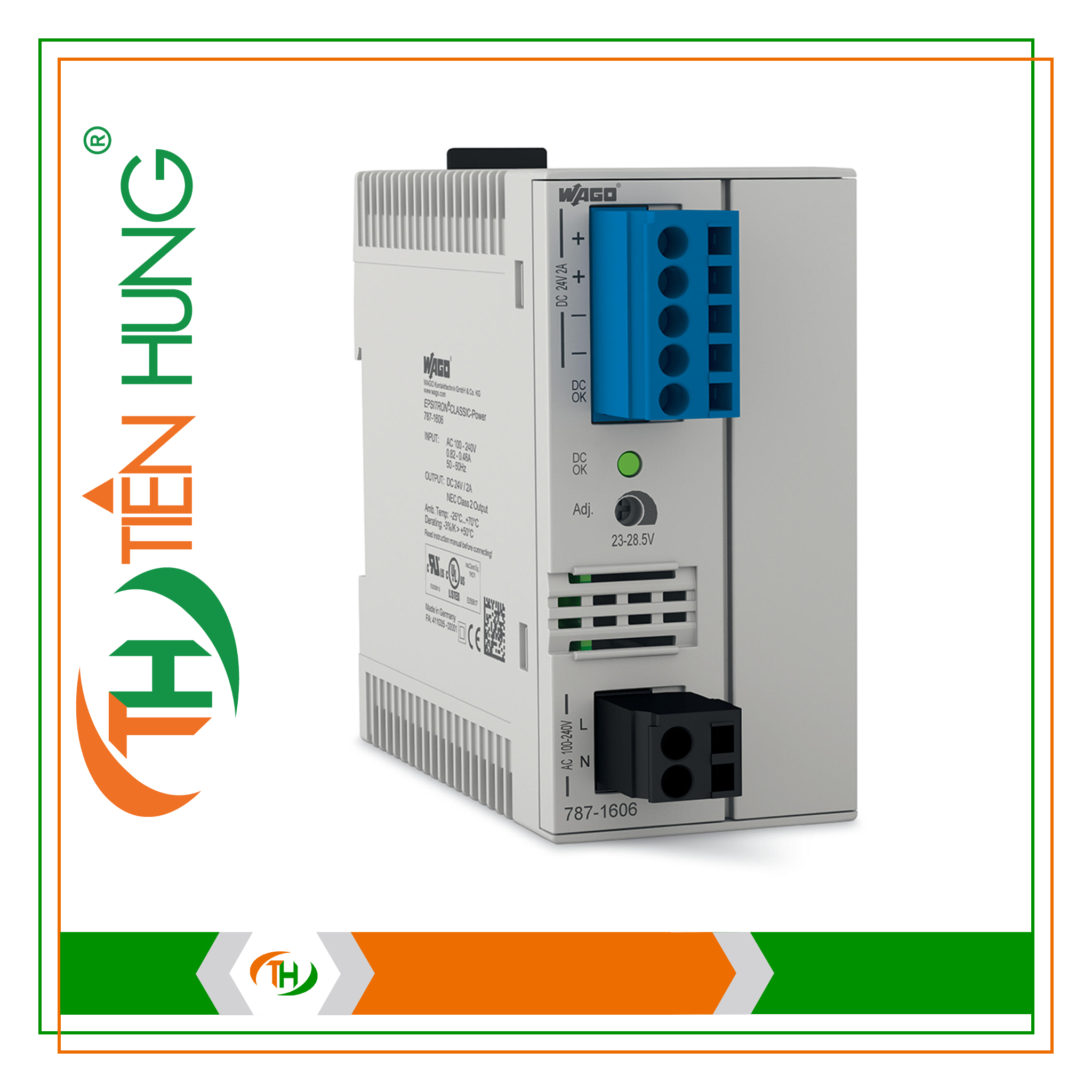 BỘ NGUỒN 1 PHA 24 VDC - 787-1606 WAGO
