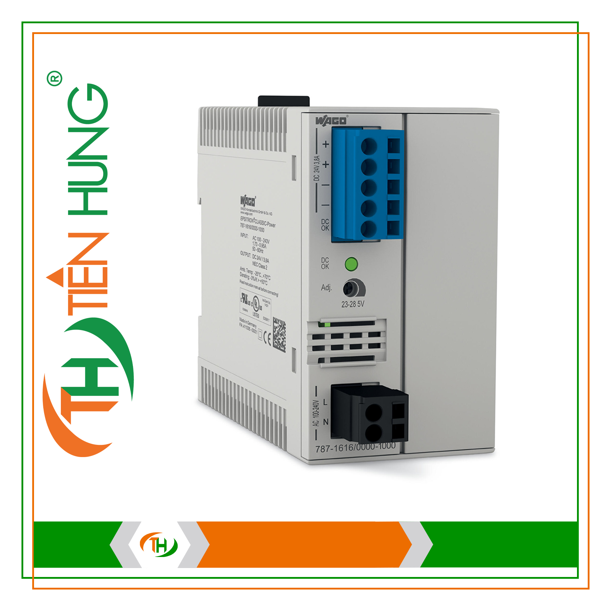 BỘ NGUỒN 1 PHA 24 VDC - 787-1616/000-1000 WAGO