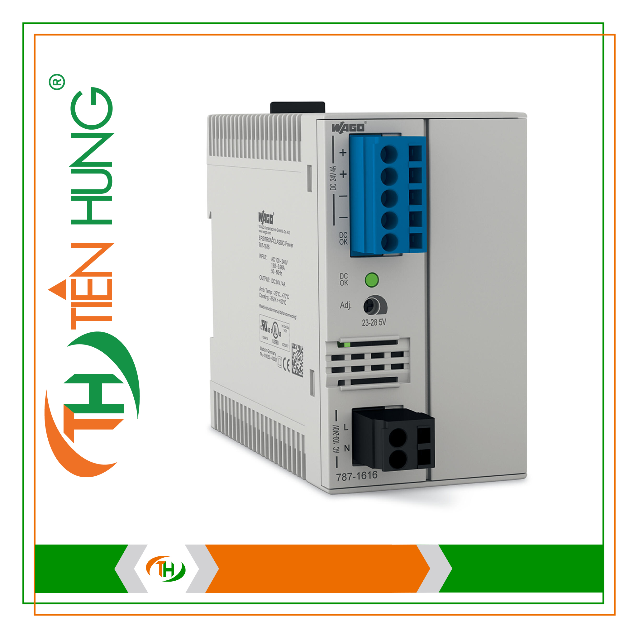 BỘ NGUỒN 1 PHA 24 VDC - 787-1616 WAGO
