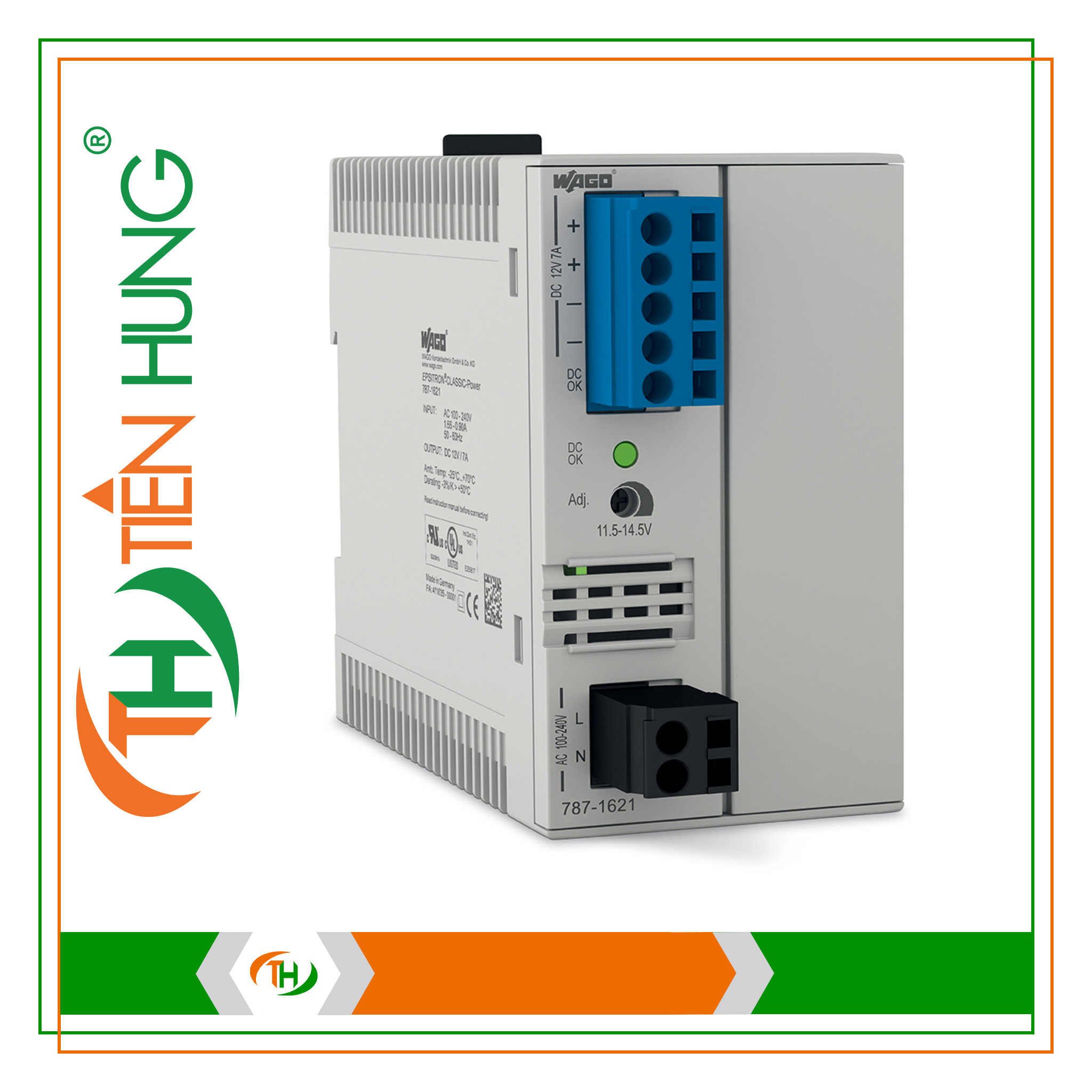 BỘ NGUỒN 1 PHA 12 VDC - 787-1621 WAGO