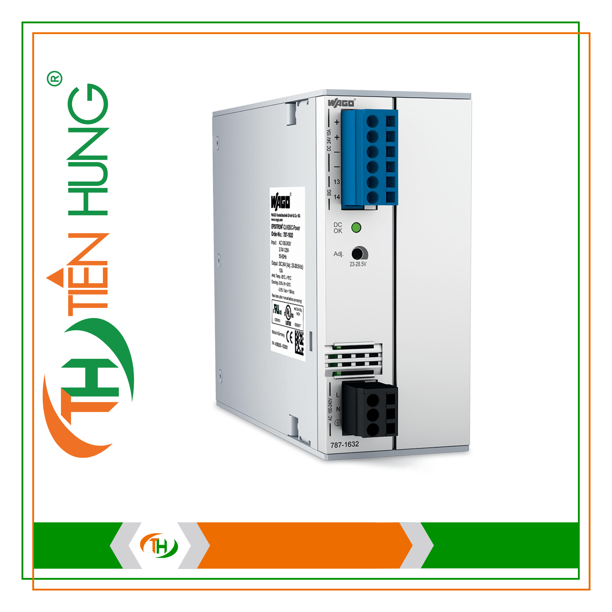 BỘ NGUỒN 1 PHA 24 VDC - 787-1632 WAGO