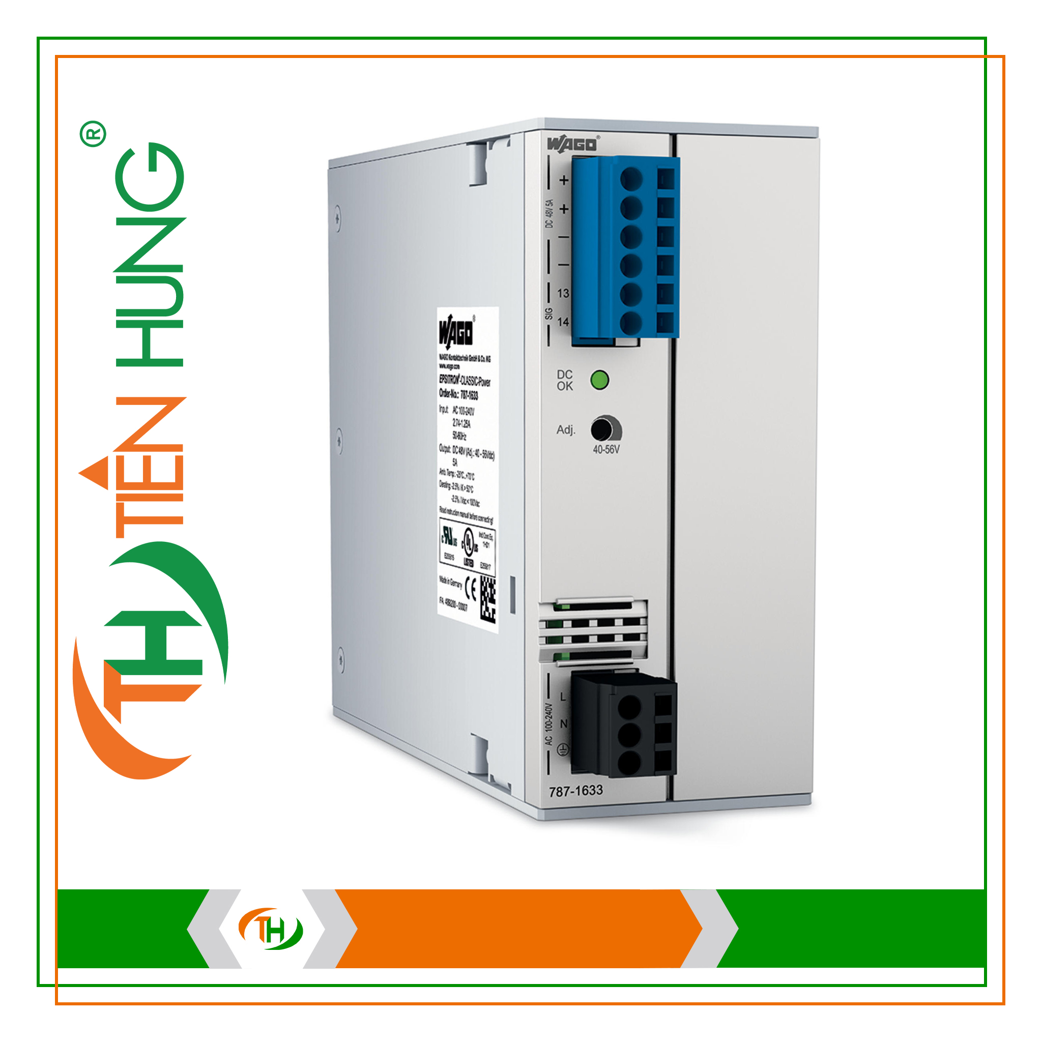 BỘ NGUỒN 1 PHA 48 VDC - 787-1633 WAGO