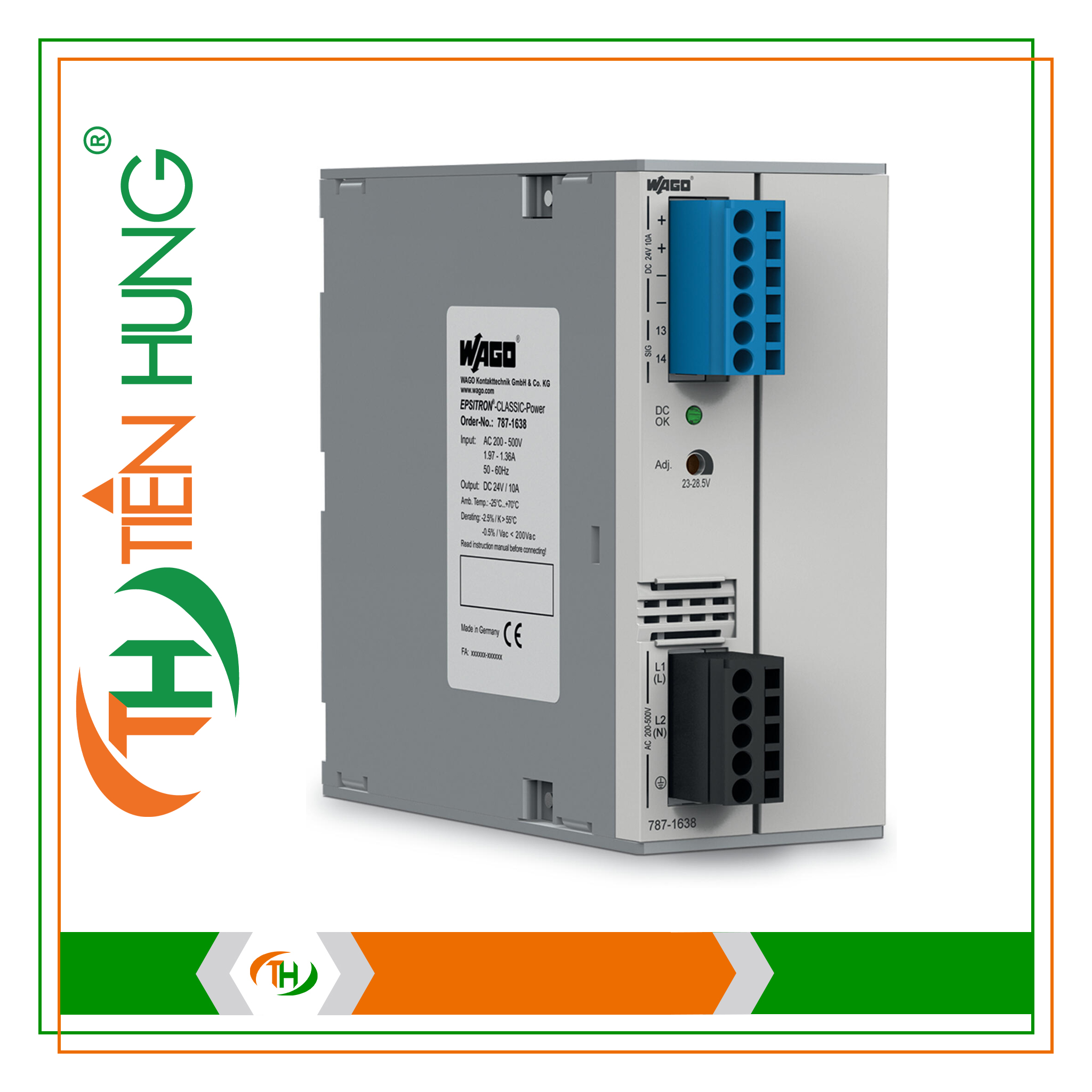 BỘ NGUỒN 2 PHA - 787-1638 WAGO