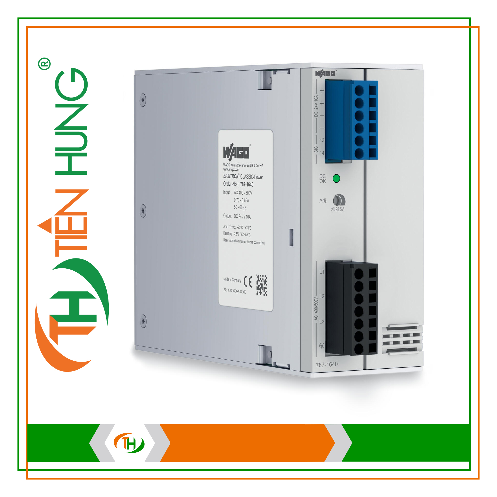 BỘ NGUỒN 3 PHA 24 VDC - 787-1640 WAGO
