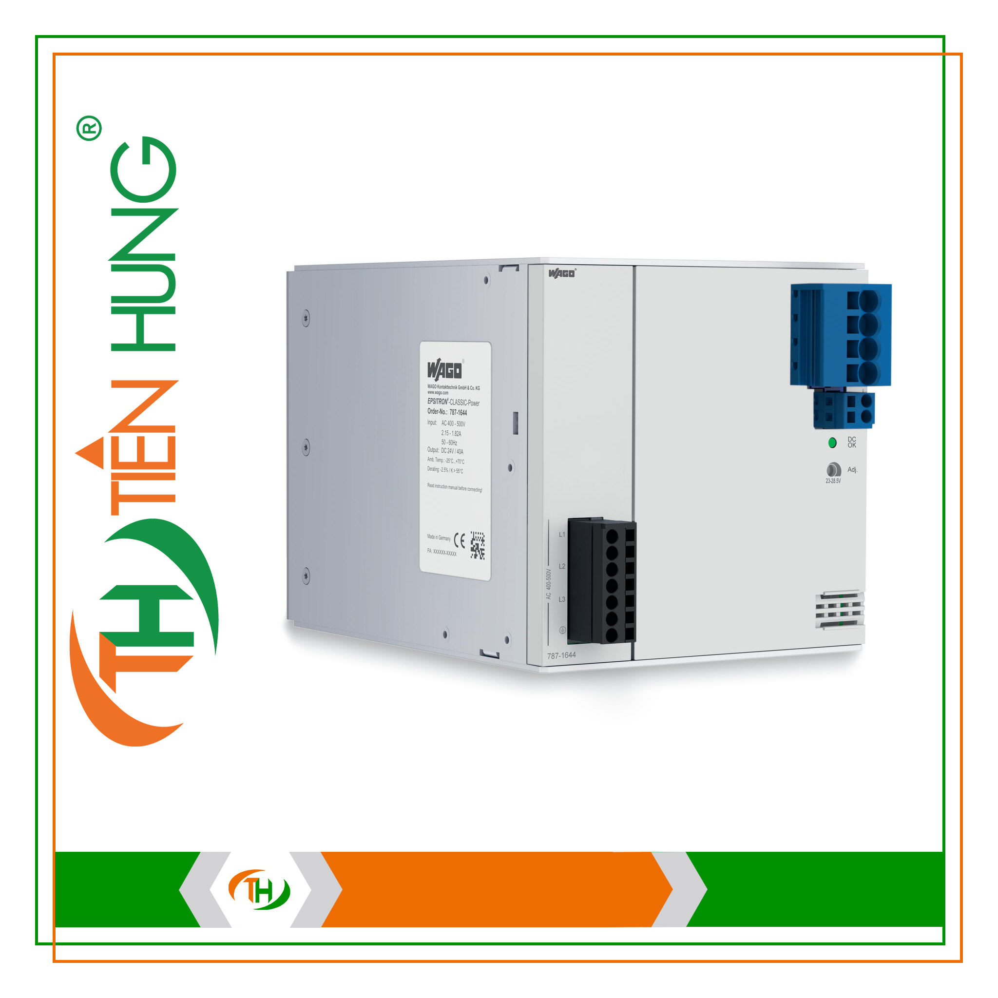 BỘ NGUỒN 3 PHA 24 VDC - 787-1644 WAGO