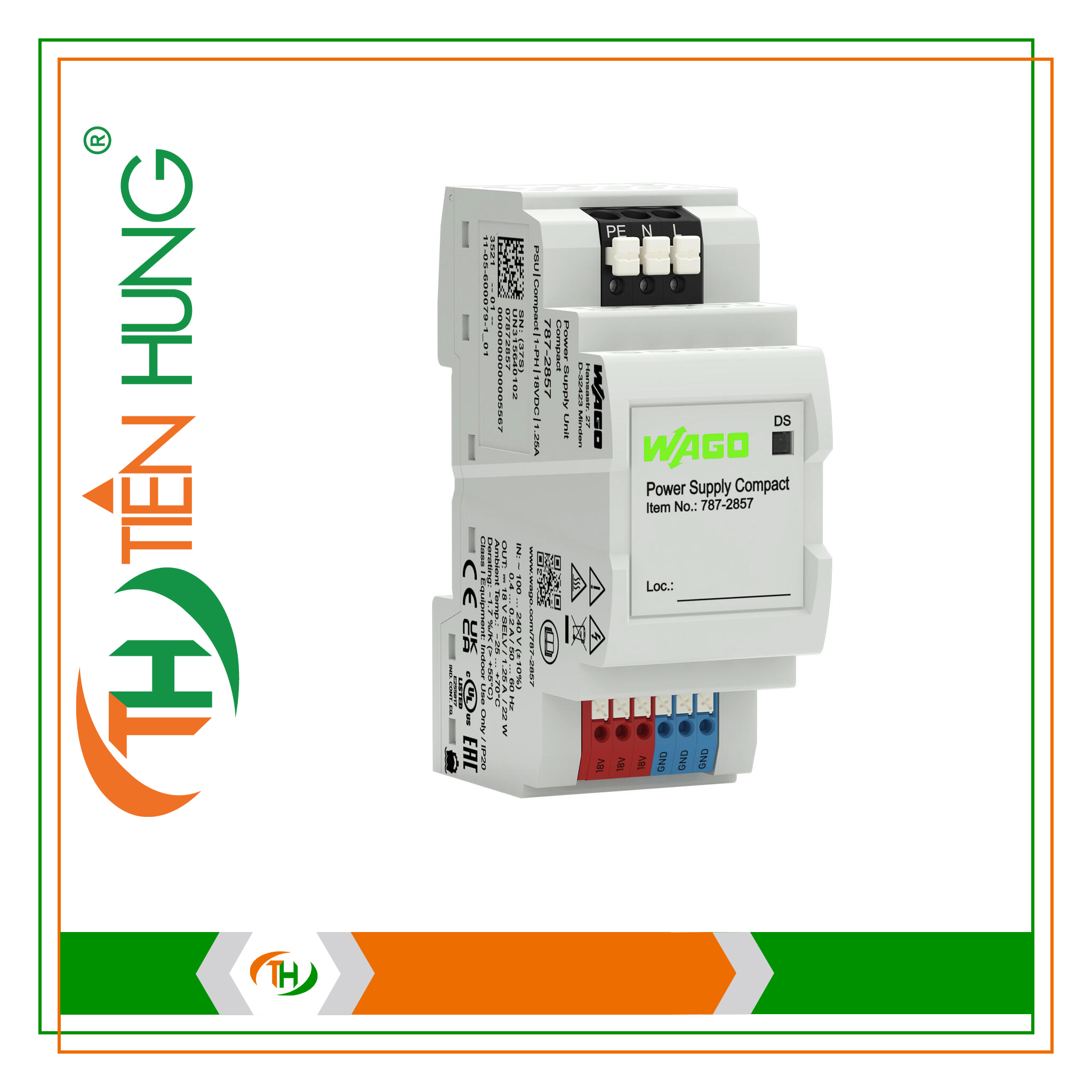 BỘ NGUỒN 1 PHA 18 VDC - 787-2857 WAGO