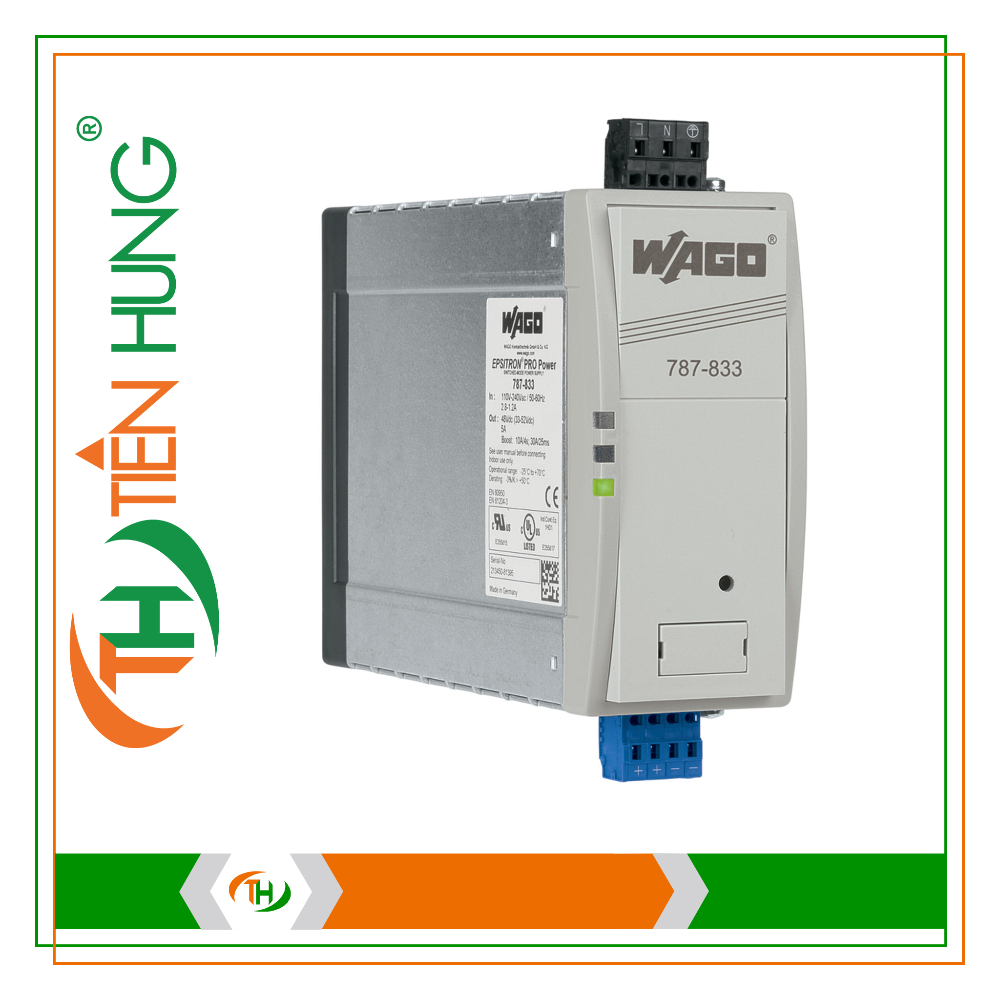BỘ NGUỒN 1 PHA 48 VDC - 787-833 WAGO