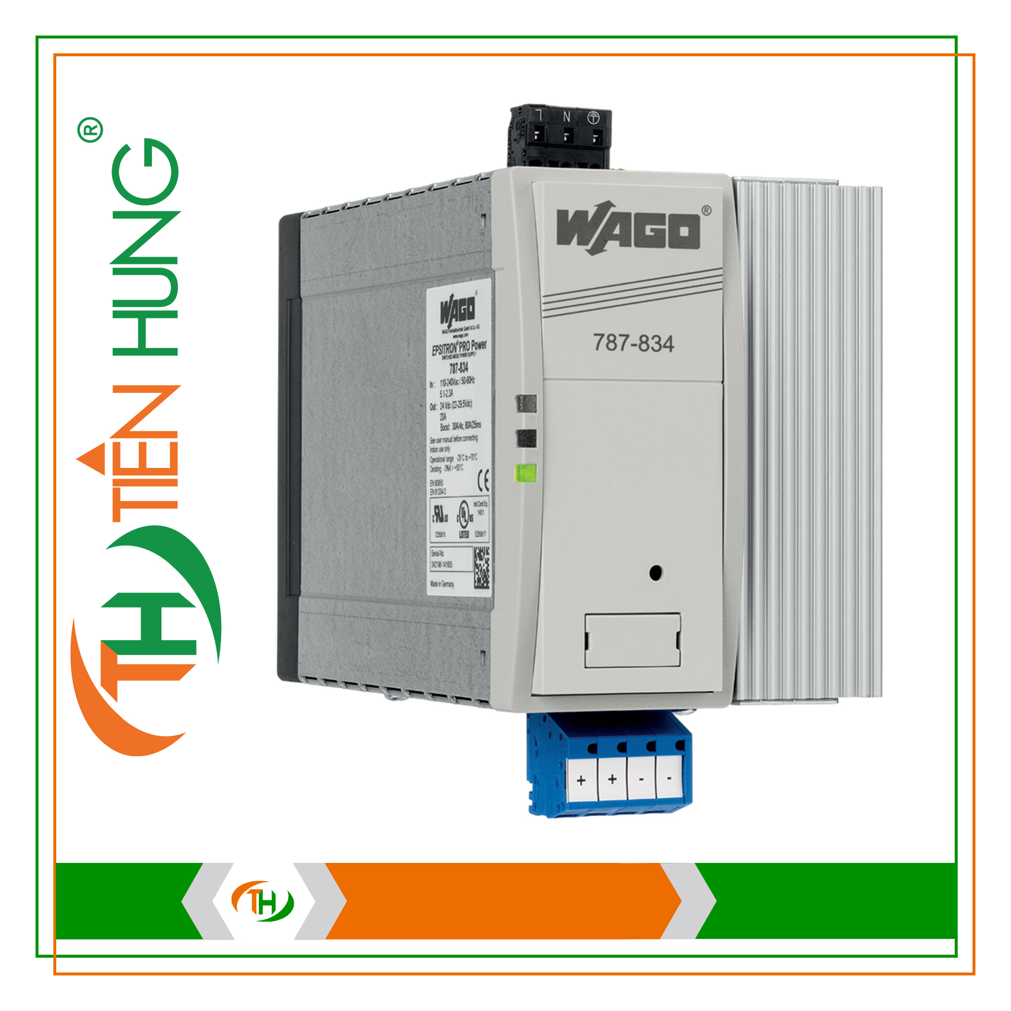 BỘ NGUỒN 1 PHA 24 VDC - 787-834 WAGO