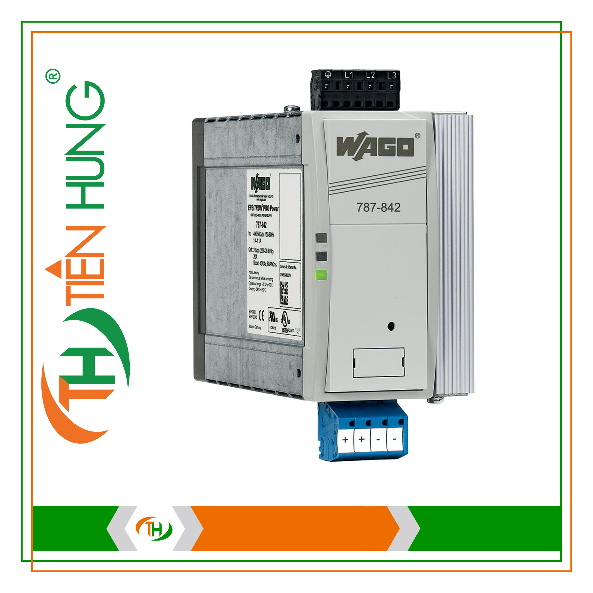 BỘ NGUỒN 3 PHA 24 VDC - 787-842 WAGO