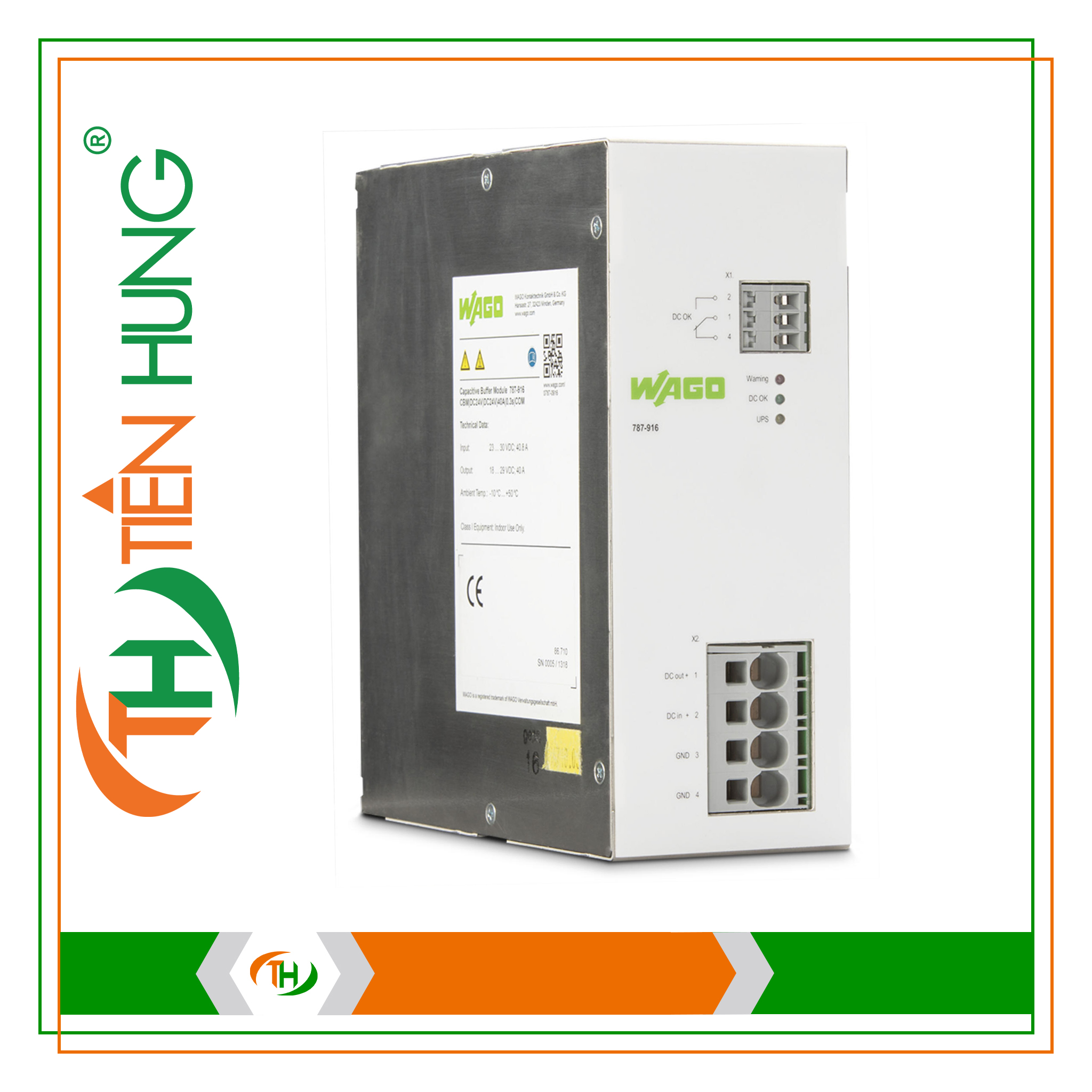 BỘ NGUỒN ĐỆM ĐIỆN DUNG - 787-916 WAGO