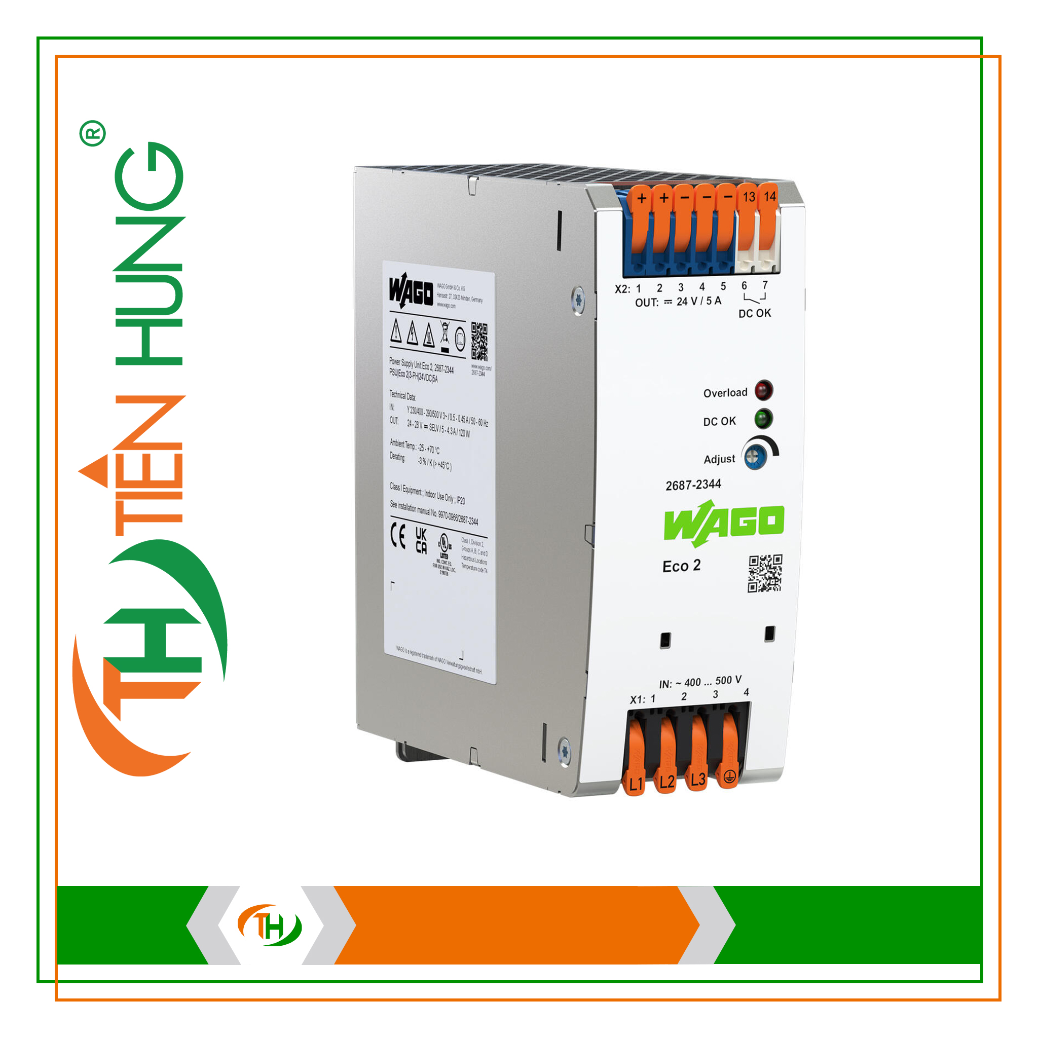 BỘ NGUỒN ECO 2 - 3 PHA 24 VDC - 2687-2344 WAGO